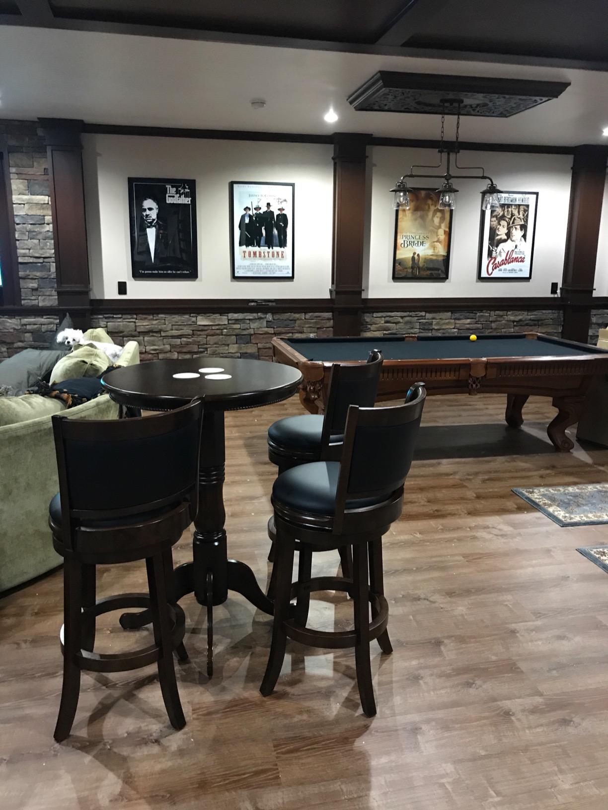Boraam Spectator Pub Table, 42-Inch, Cherry customer photo 2