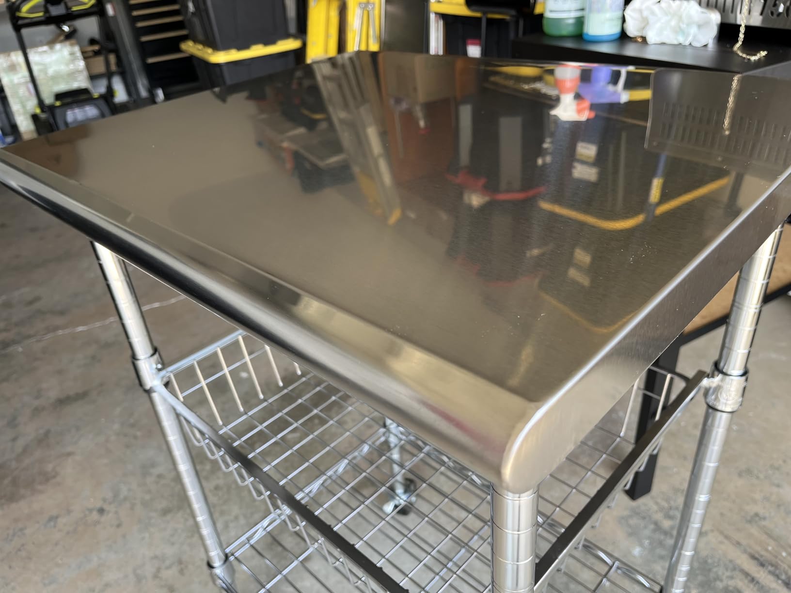 Stainless-Steel Commercial-Grade NSF-Certified Prep Table Cart, 24