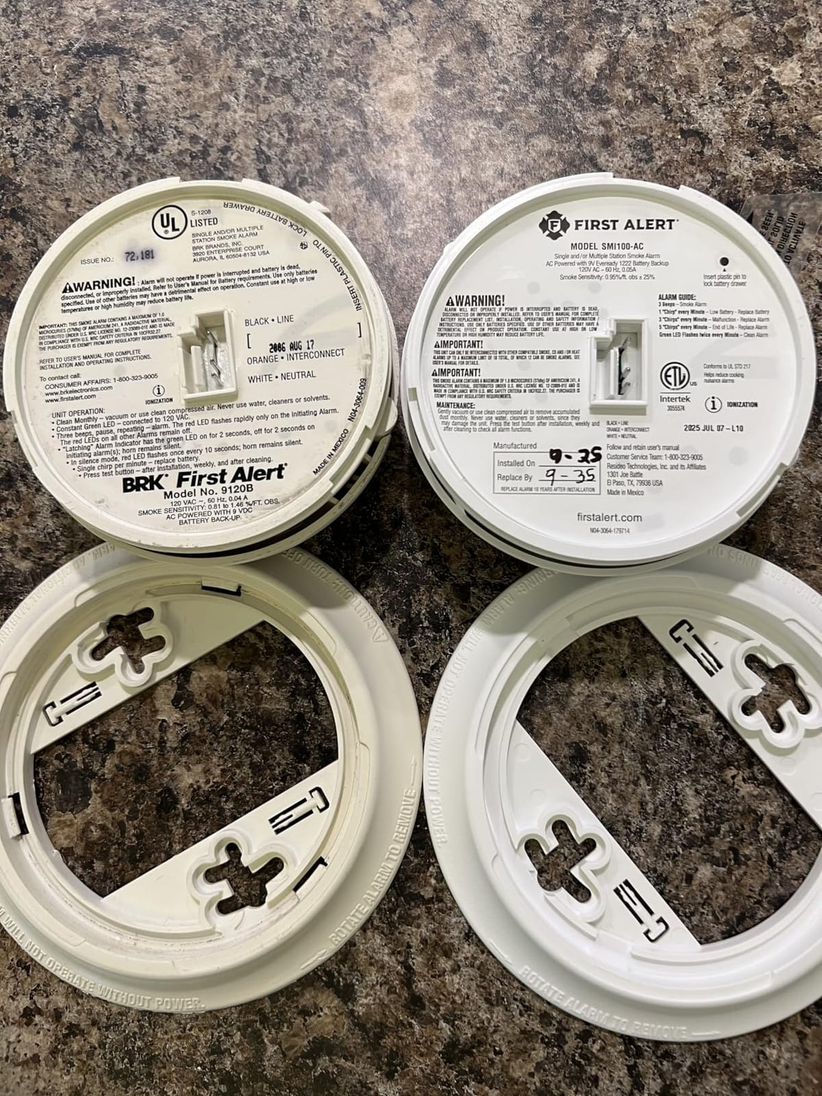 First Alert BRK SMI100-AC Hardwired Smoke Alarm with Battery Backup, Contractor 6-Pack customer photo 1