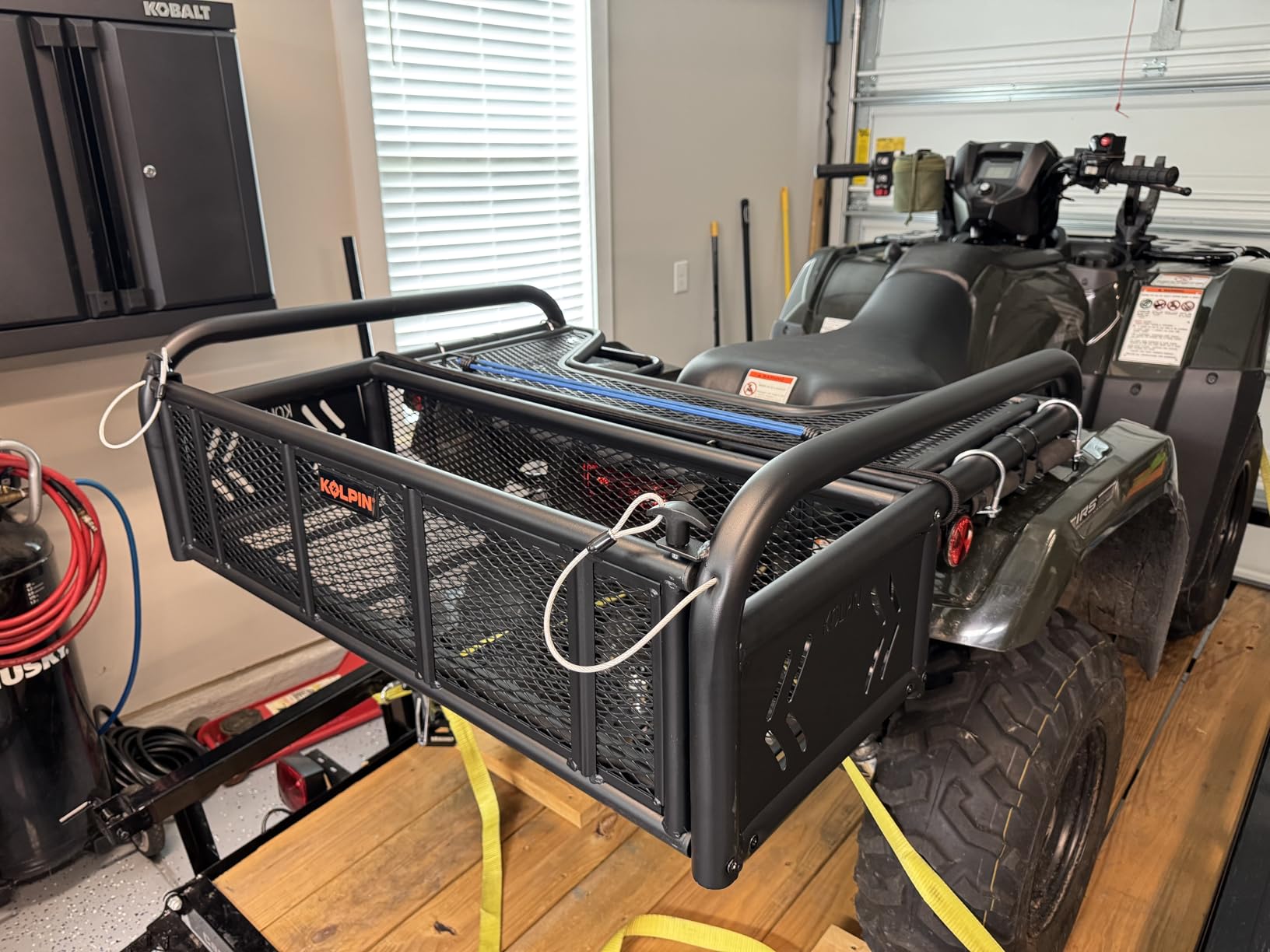 Kolpin ATV Rear Drop Basket Rack Collapsible Tailgate Universal - 53300, Black customer photo 2