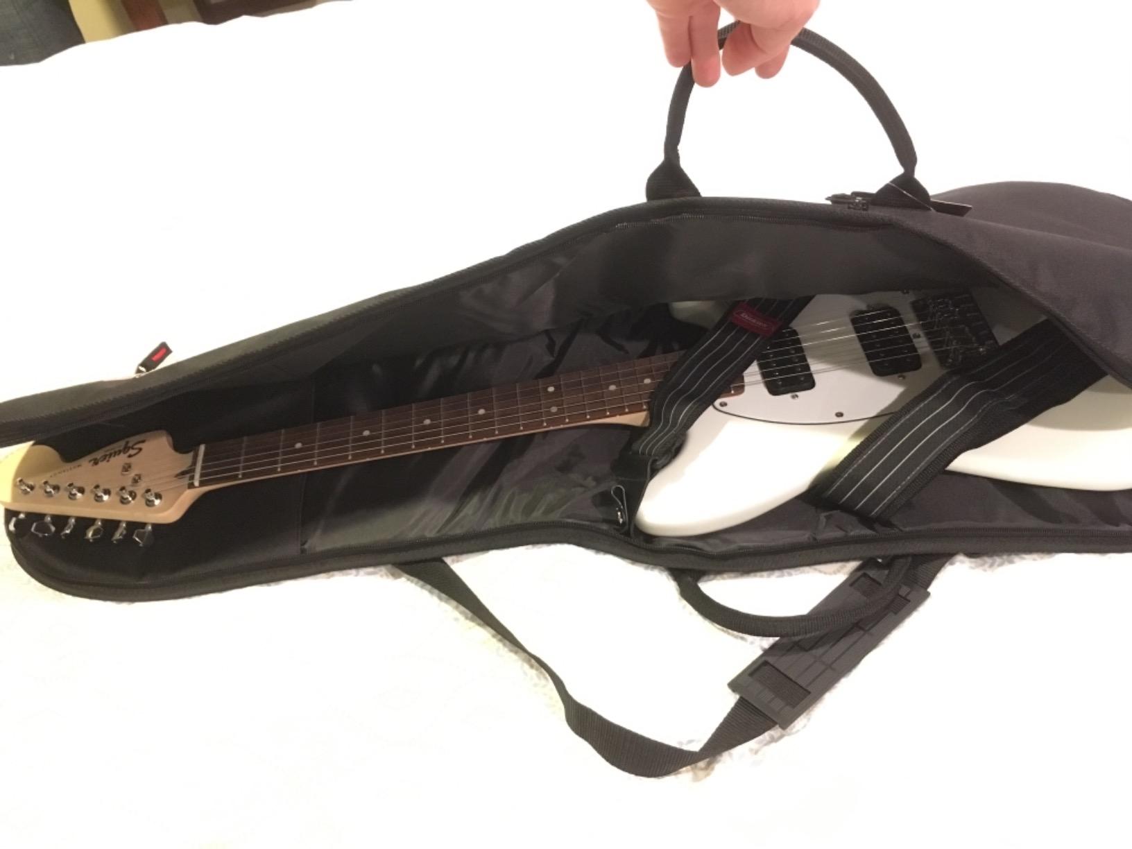 Gator Cases Foam Padded Electric Guitar Gig Bag, Fits Stratocaster and Telecaster Style Guitars up to 40.3