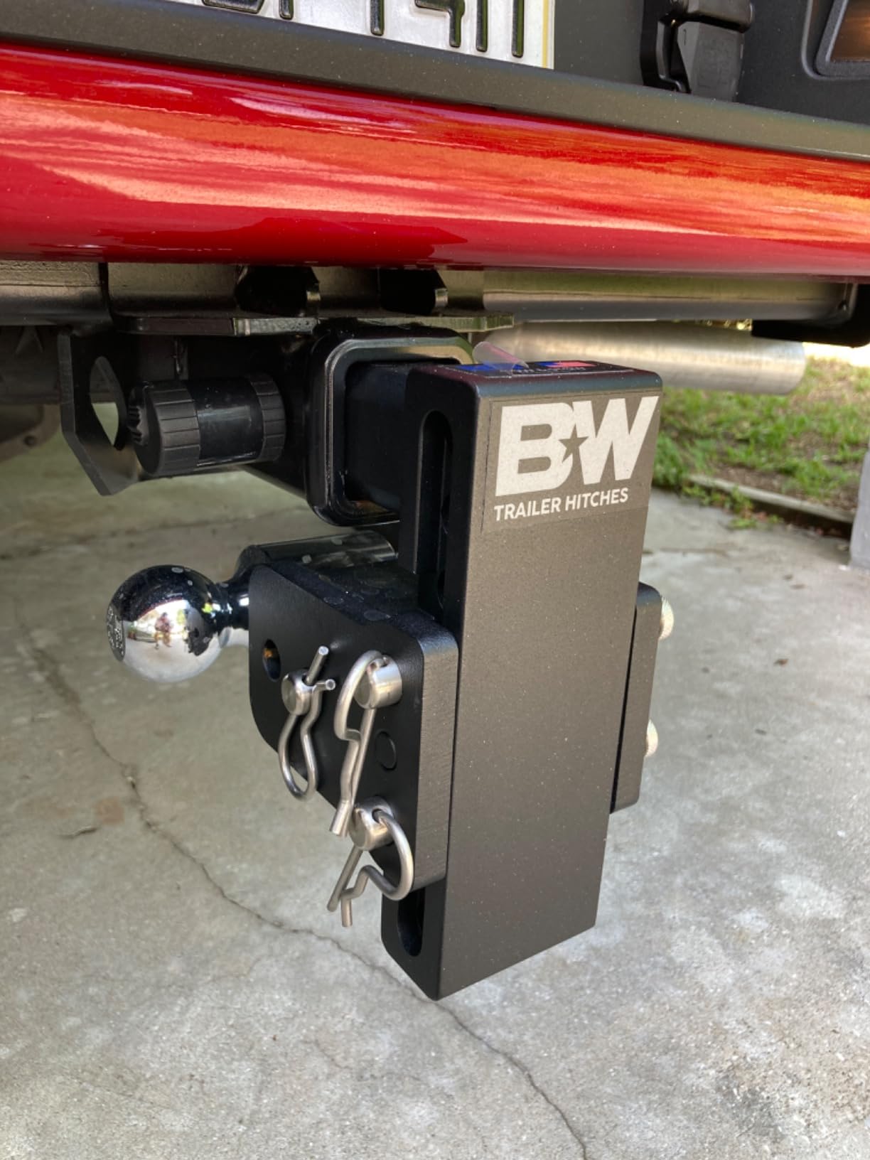 B&W Trailer Hitches Tow & Stow Adjustable Trailer Hitch Ball Mount - Fits 2