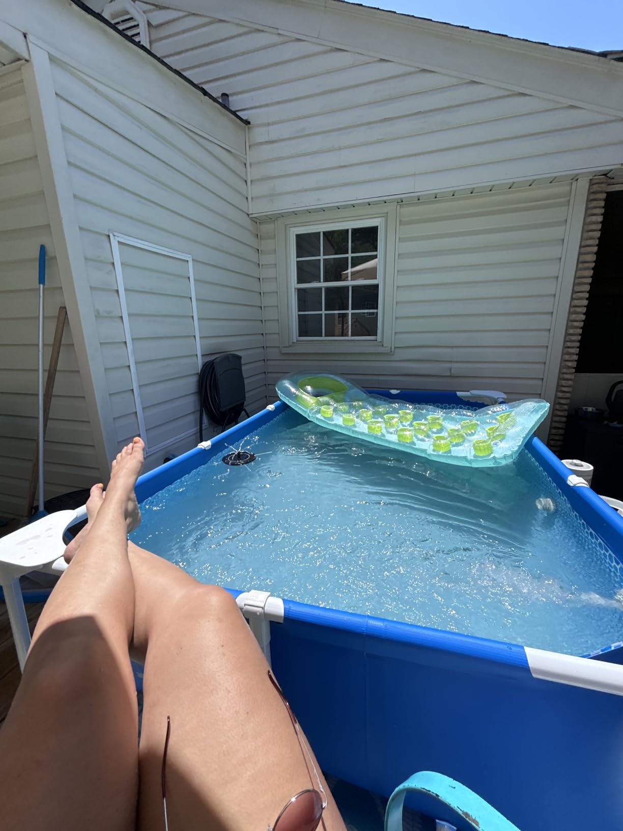 INTEX Metal Frame 14ft 9in x 7ft 3in x 33in Above Ground Swimming Pool | 28273EH - Pool Only (Pump Not Included) customer photo 2