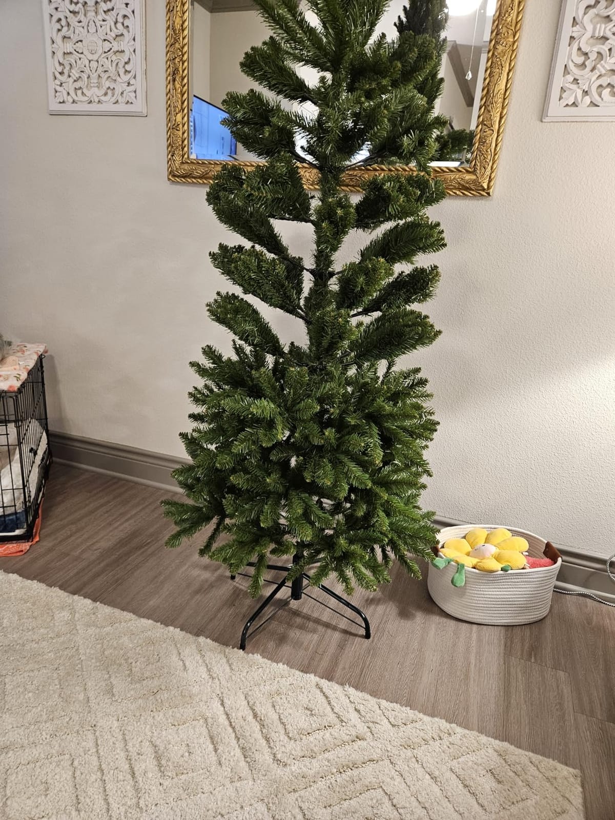 National Tree Company 7ft Unlit Kingswood Fir Slim Christmas Tree customer photo 1