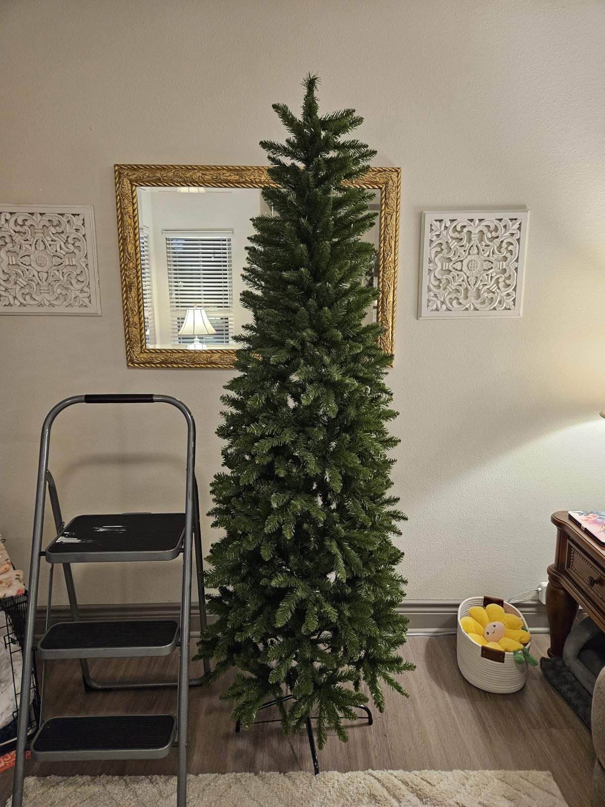 National Tree Company 7ft Unlit Kingswood Fir Slim Christmas Tree customer photo 2