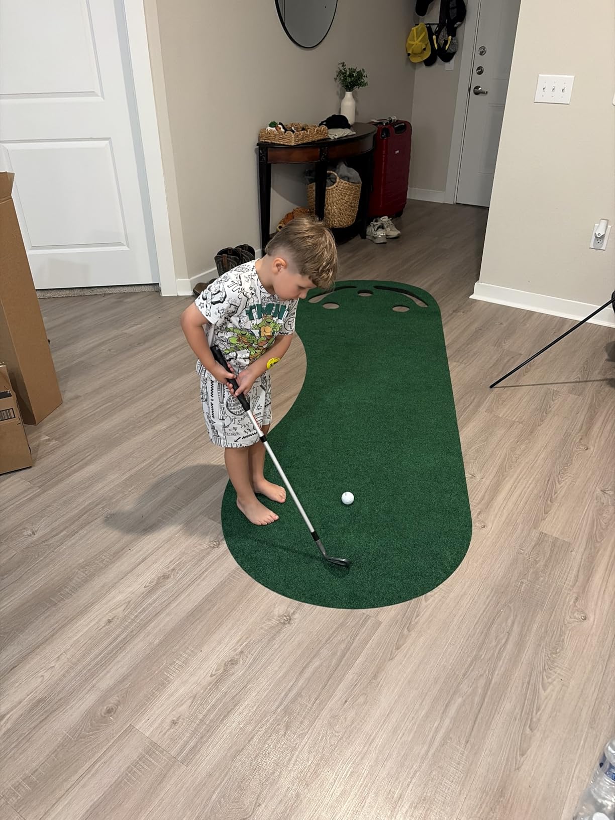 PUTT-A-BOUT Par Three Golf Putting Green (3' x 9') customer photo 2