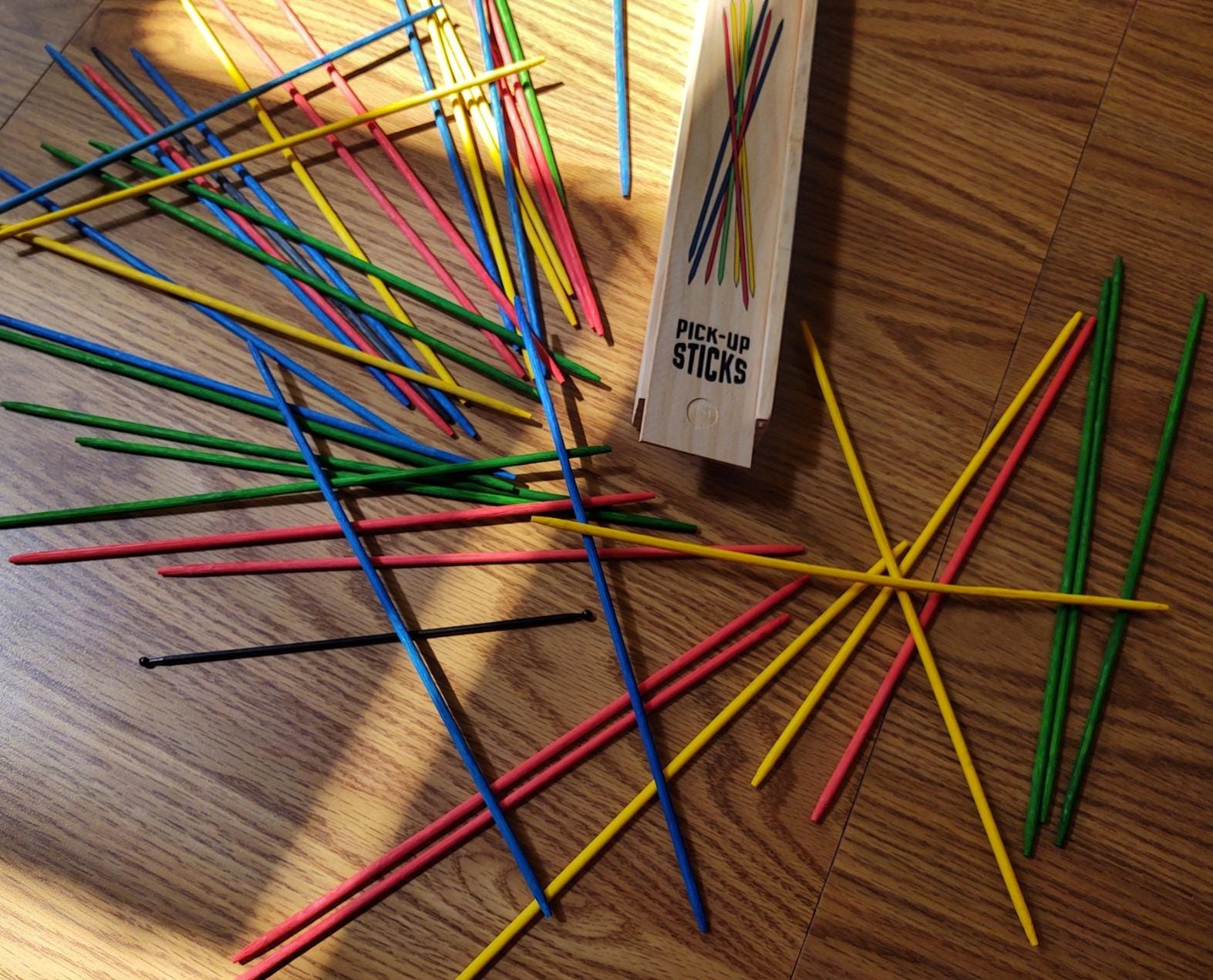 Toysmith Neato Pick-Up Sticks Classic Skill Game, Assorted, 41 Pieces customer photo 1