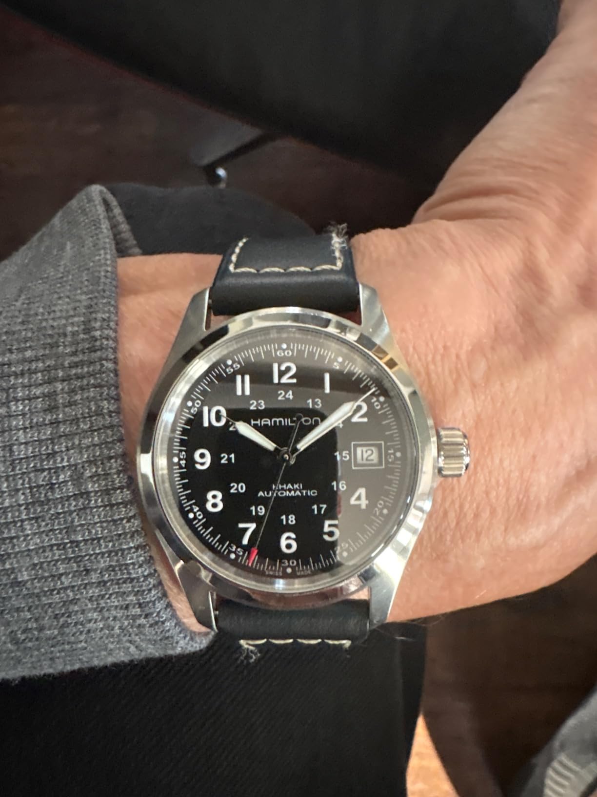 Hamilton Khaki Field Automatic Men's Watch, 38mm Stainless Steel Case customer photo 1