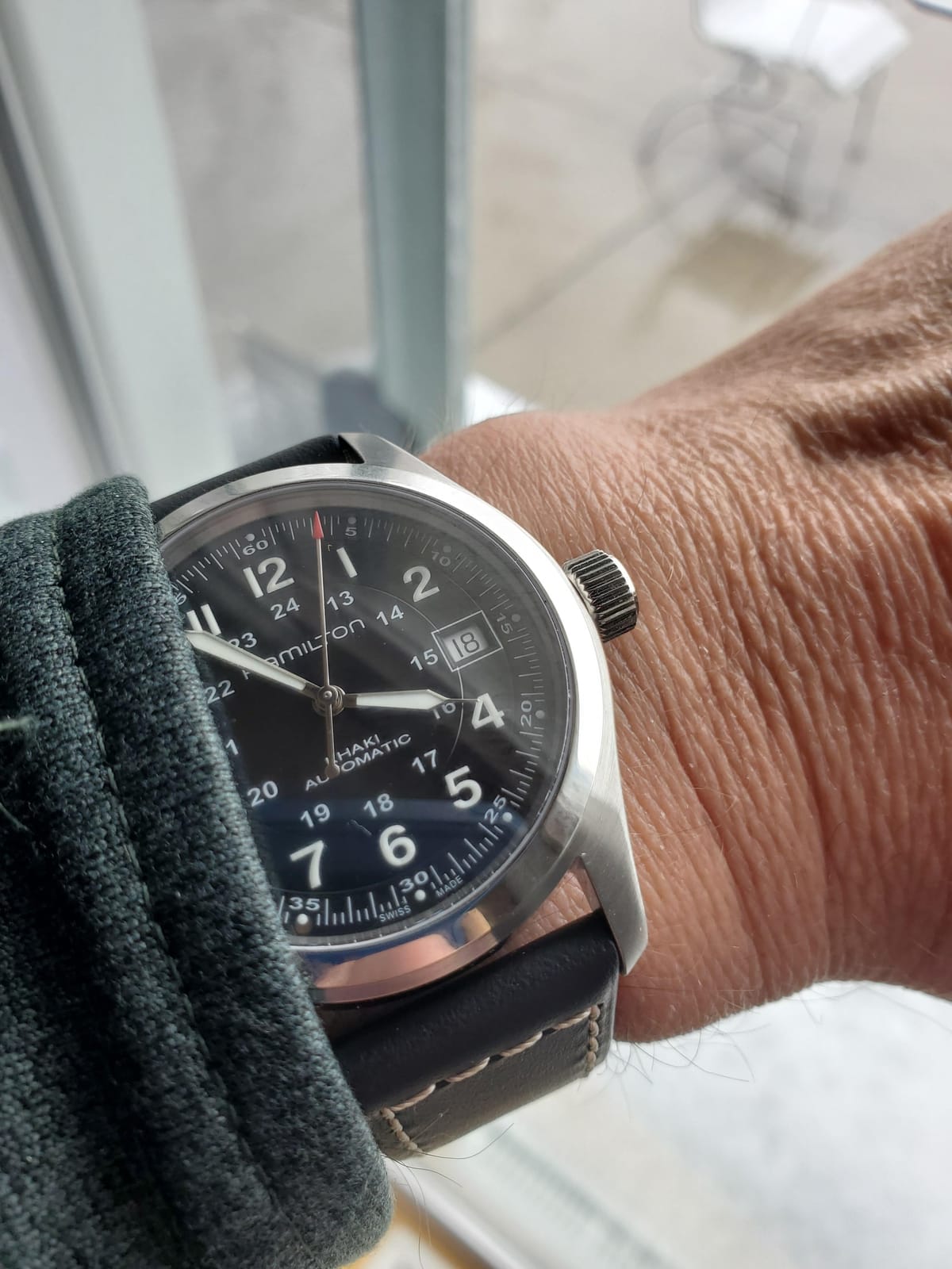 Hamilton Khaki Field Automatic Men's Watch, 38mm Stainless Steel Case customer photo 2