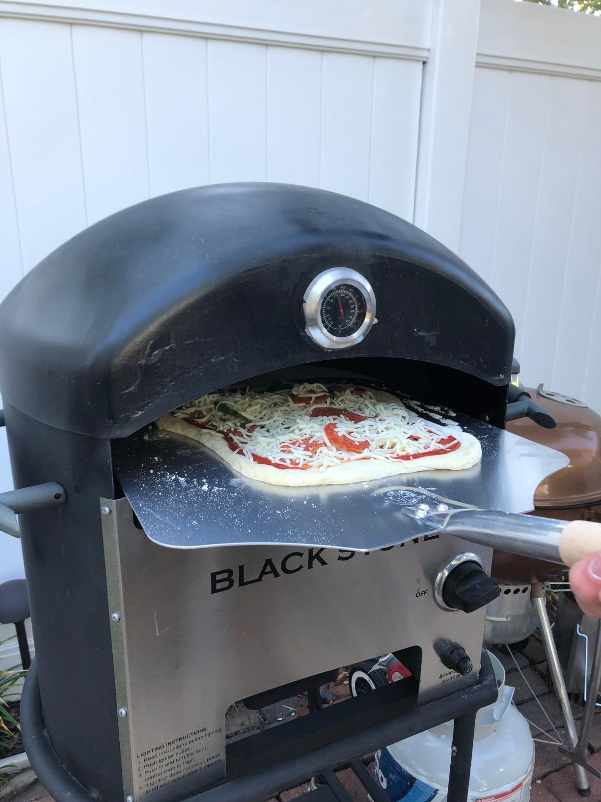 American METALCRAFT, Inc. 16' x 18' Aluminum Pizza Peel with 12' Wood Handle 3016, 30-Inch, Silver customer photo 2