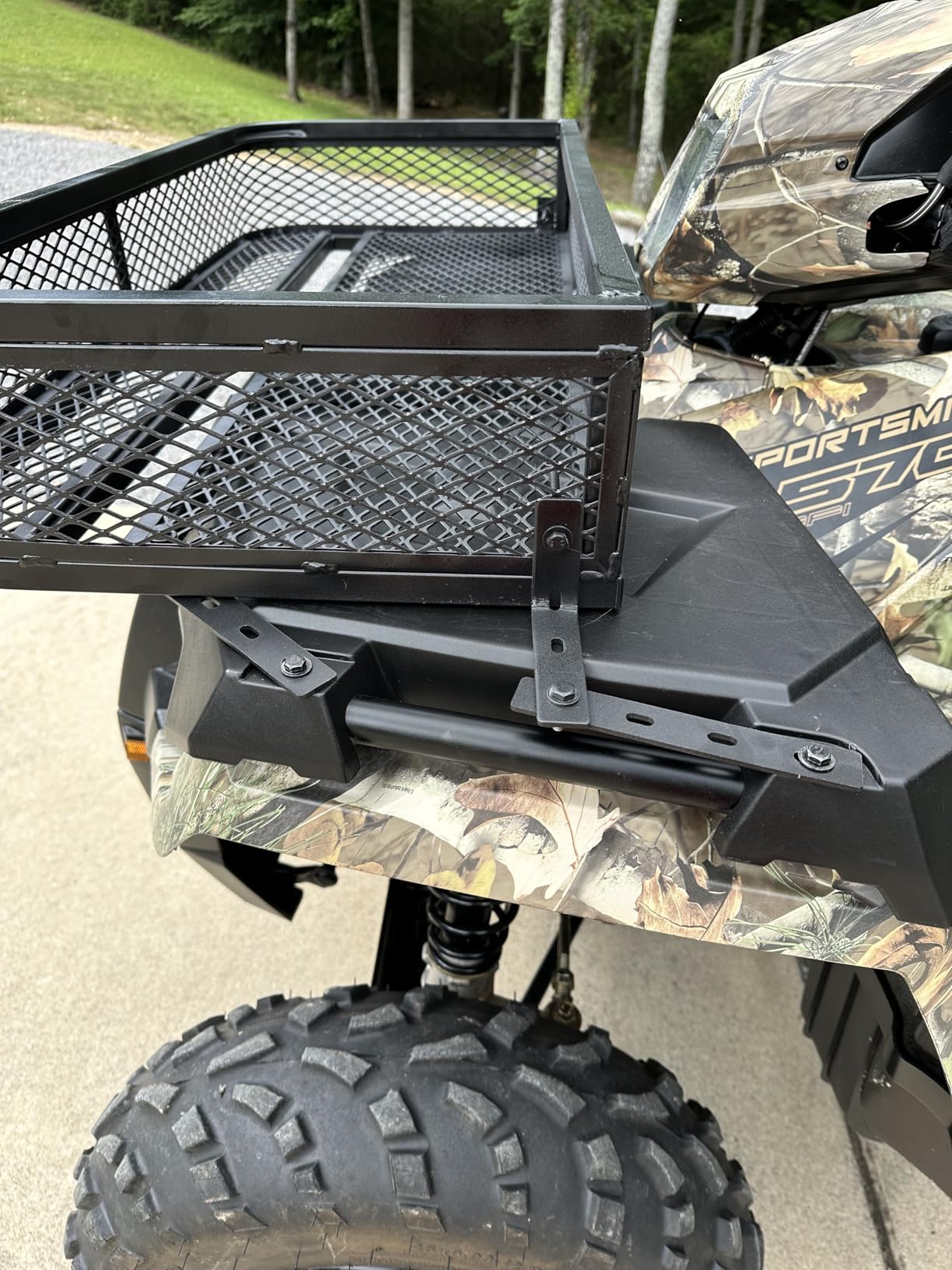 Guide Gear Universal ATV Front and Rear Cargo Basket Set, Luggage Carrier Racks, Heavy-Duty Steel Mesh, 2 Piece customer photo 1