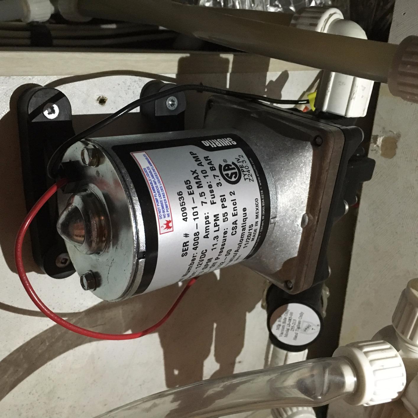 PENTAIR SHURFLO Revolution 4008-101-E65 RV Fresh Water Pump 12V 3.0 GPM 55 PSI Quiet Automatic Demand Diaphragm By-Pass Pump customer photo 2
