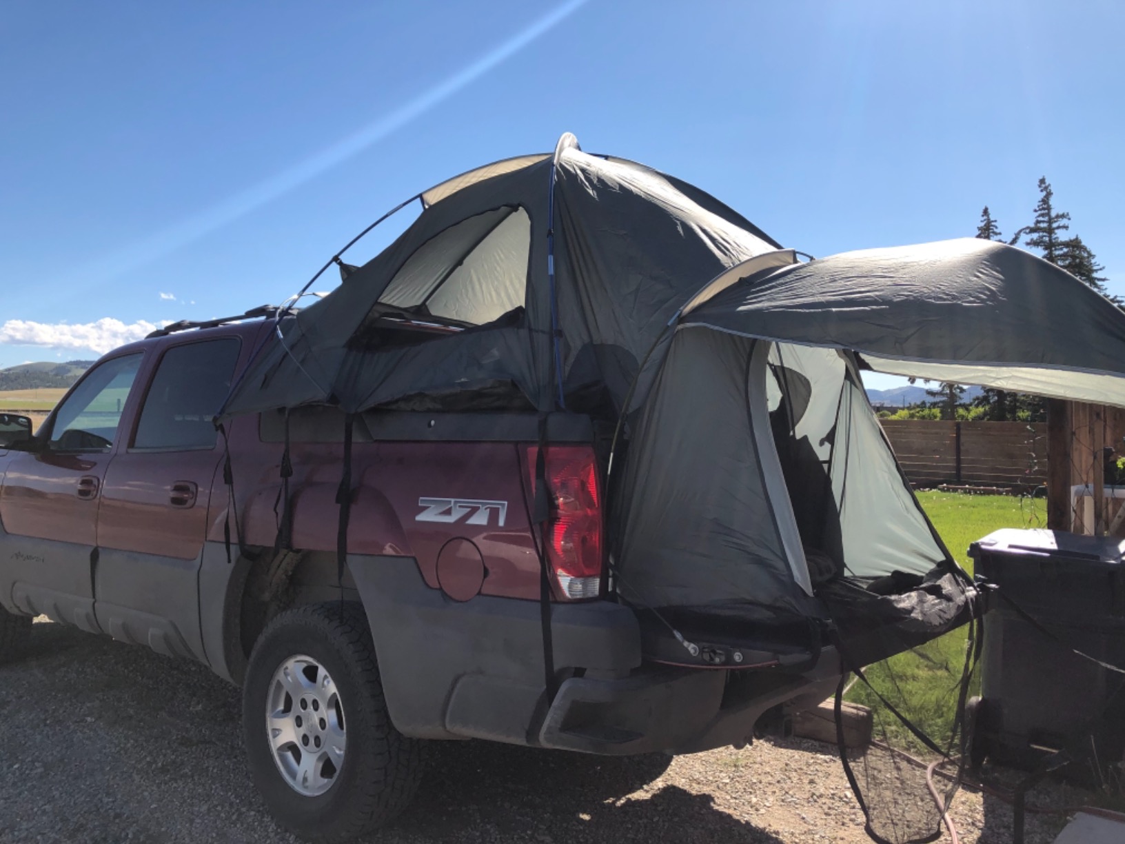 Napier Chevy Avalanche Truck Tent | Pickup Truck Bed Camping Tent | Full Rainfly for Water Protection | Sturdy and Spacious 2-Person Truck Tent | Easy 15 Minute Setup | Grey | Model 99949 customer photo 2