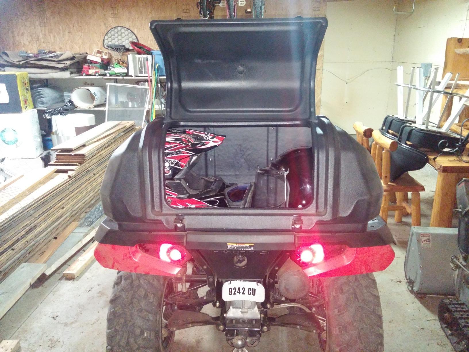Kolpin ATV Rear Helmet Box - 4438 Black Small customer photo 1