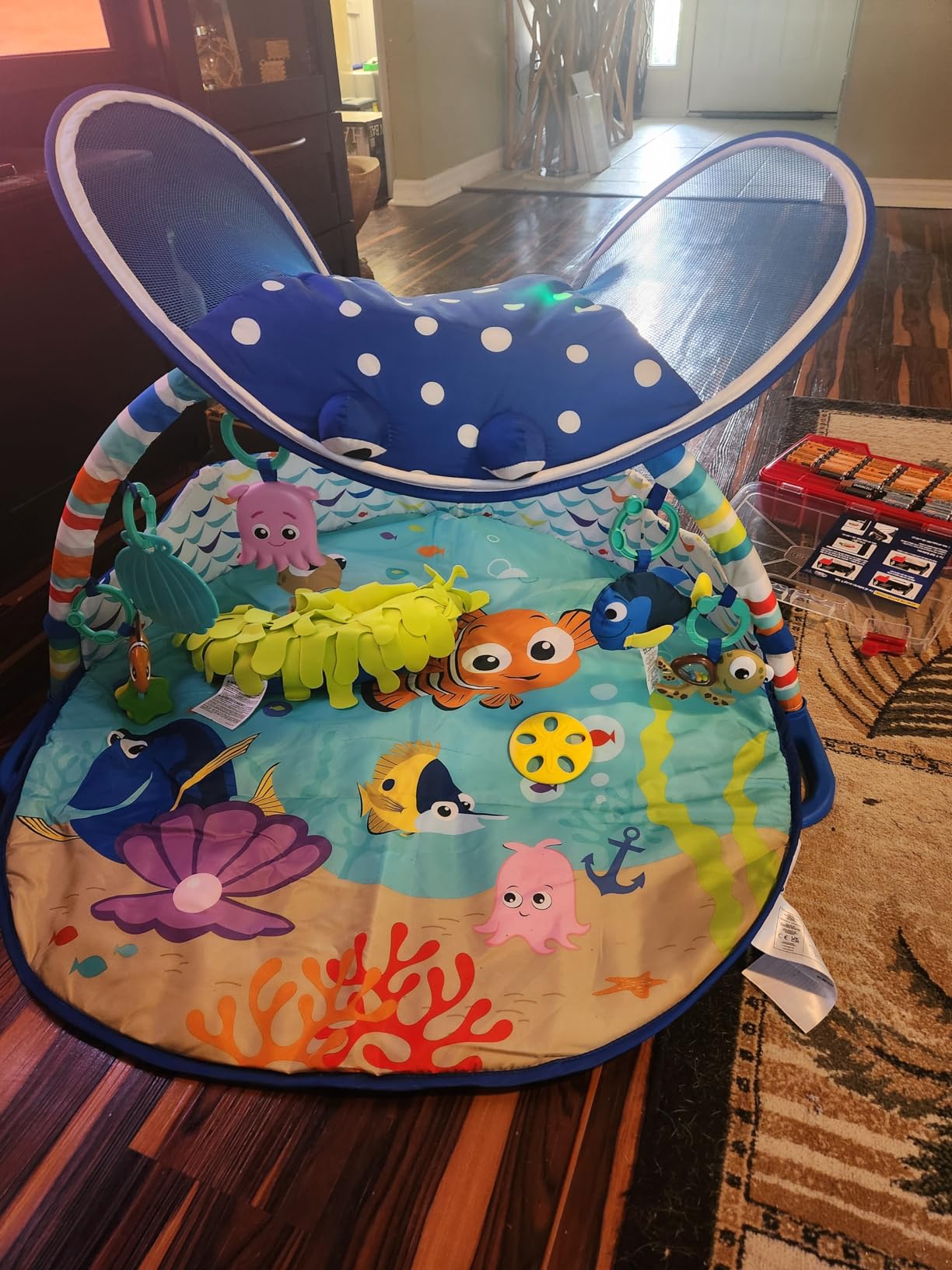 Bright Starts Disney Baby Finding Nemo Mr. Ray Ocean Lights & Music Gym, Ages Newborn + customer photo 2