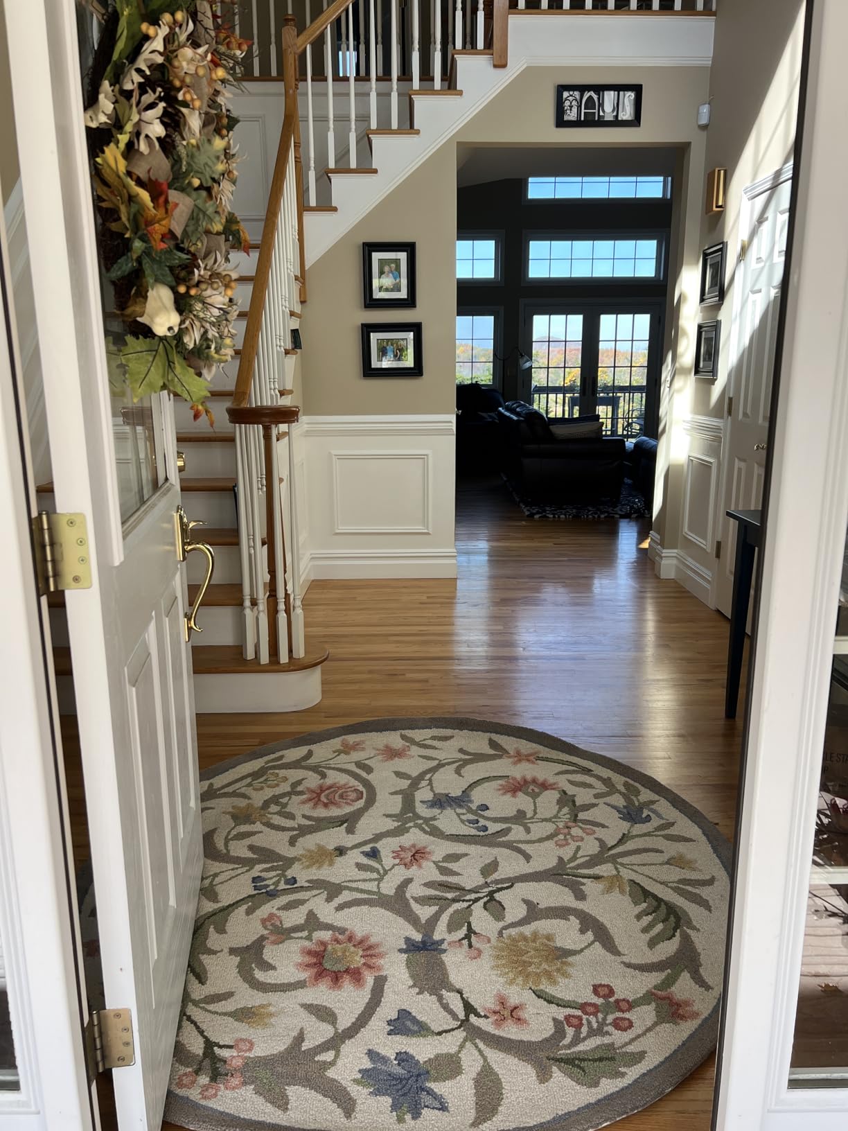 SAFAVIEH Chelsea Collection Area Rug - 9' x 12', Ivory, Hand-Hooked French Country Wool, Ideal for High Traffic Areas in Living Room, Bedroom (HK248A) customer photo 2