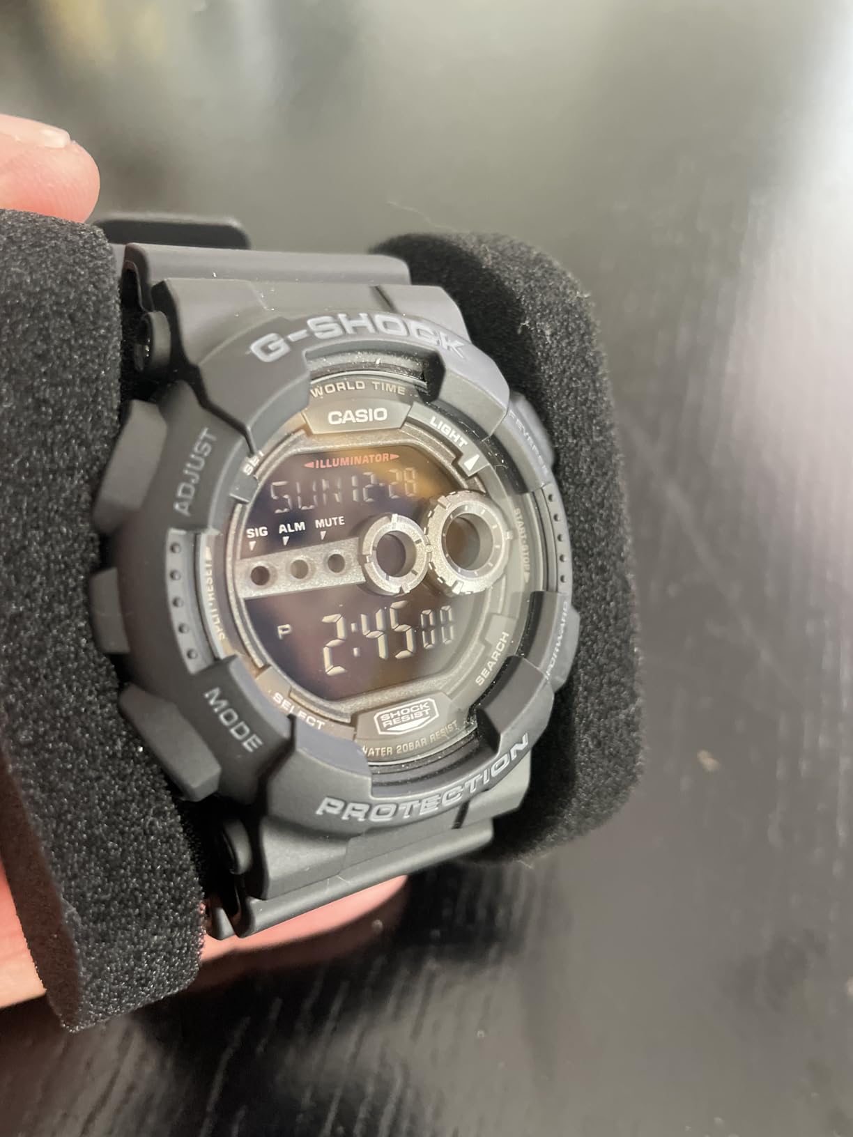Casio G-Shock GD100-1B | Men's Tough Digital Watch | 200M Water Resistant | High-Brightness LED | Dual Time & 7-Year Battery customer photo 1