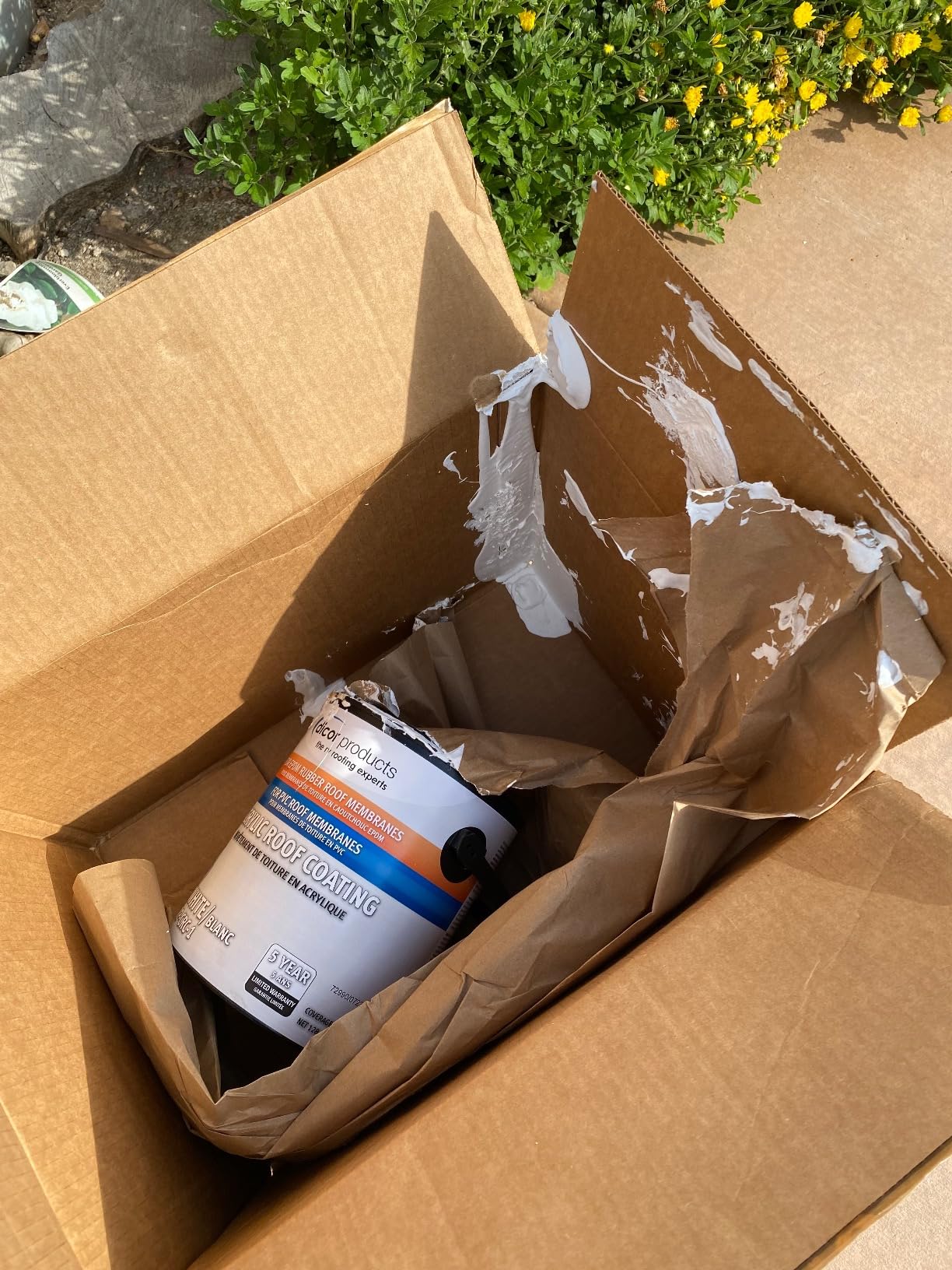 Dicor RP-CRC-1 EPDM Rubber Roof Acrylic Coating Part 2, White, 1 Gal customer photo 2