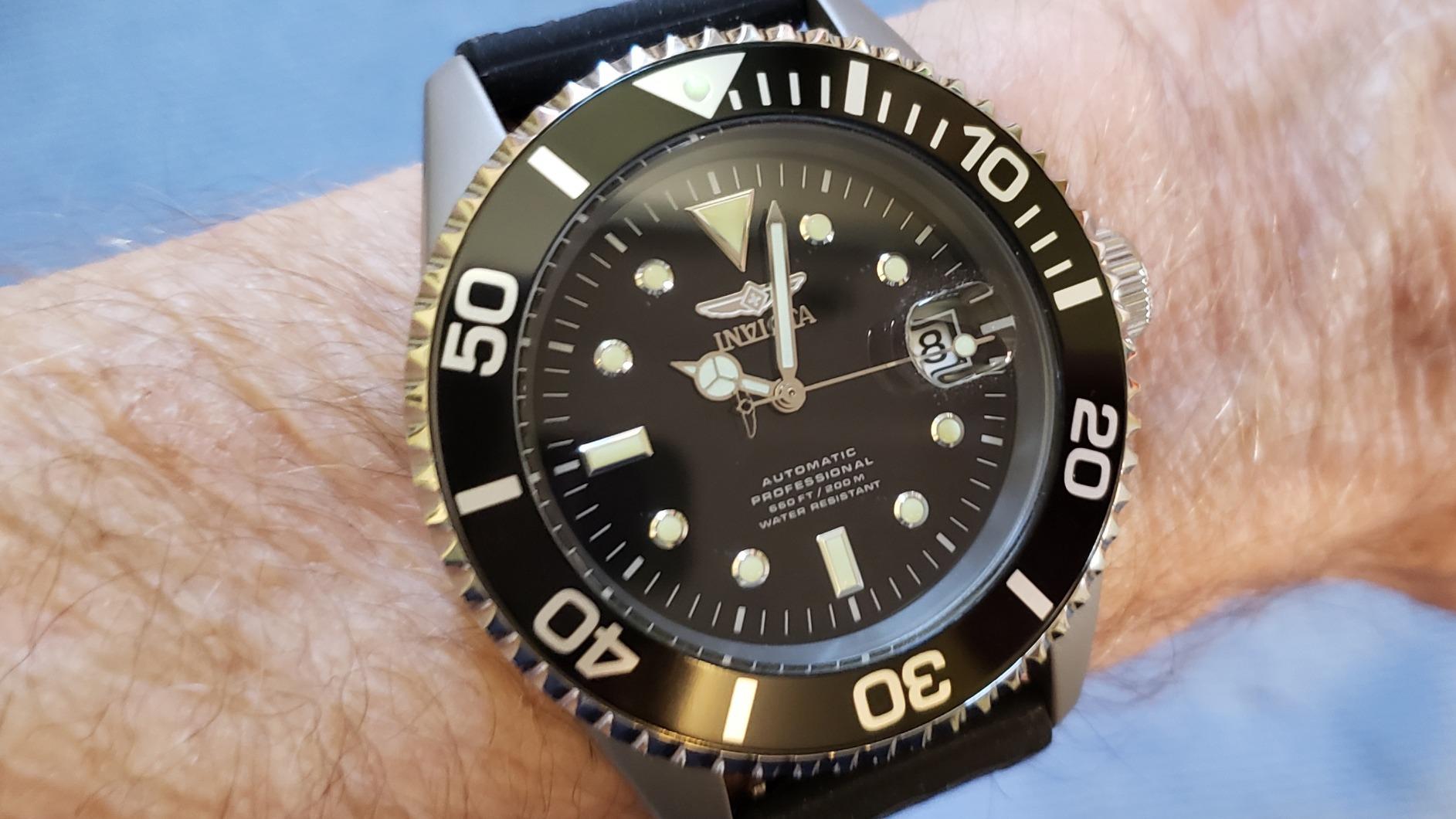 Invicta Men's 0420 Pro Diver Automatic Black Dial Titanium Watch customer photo 1