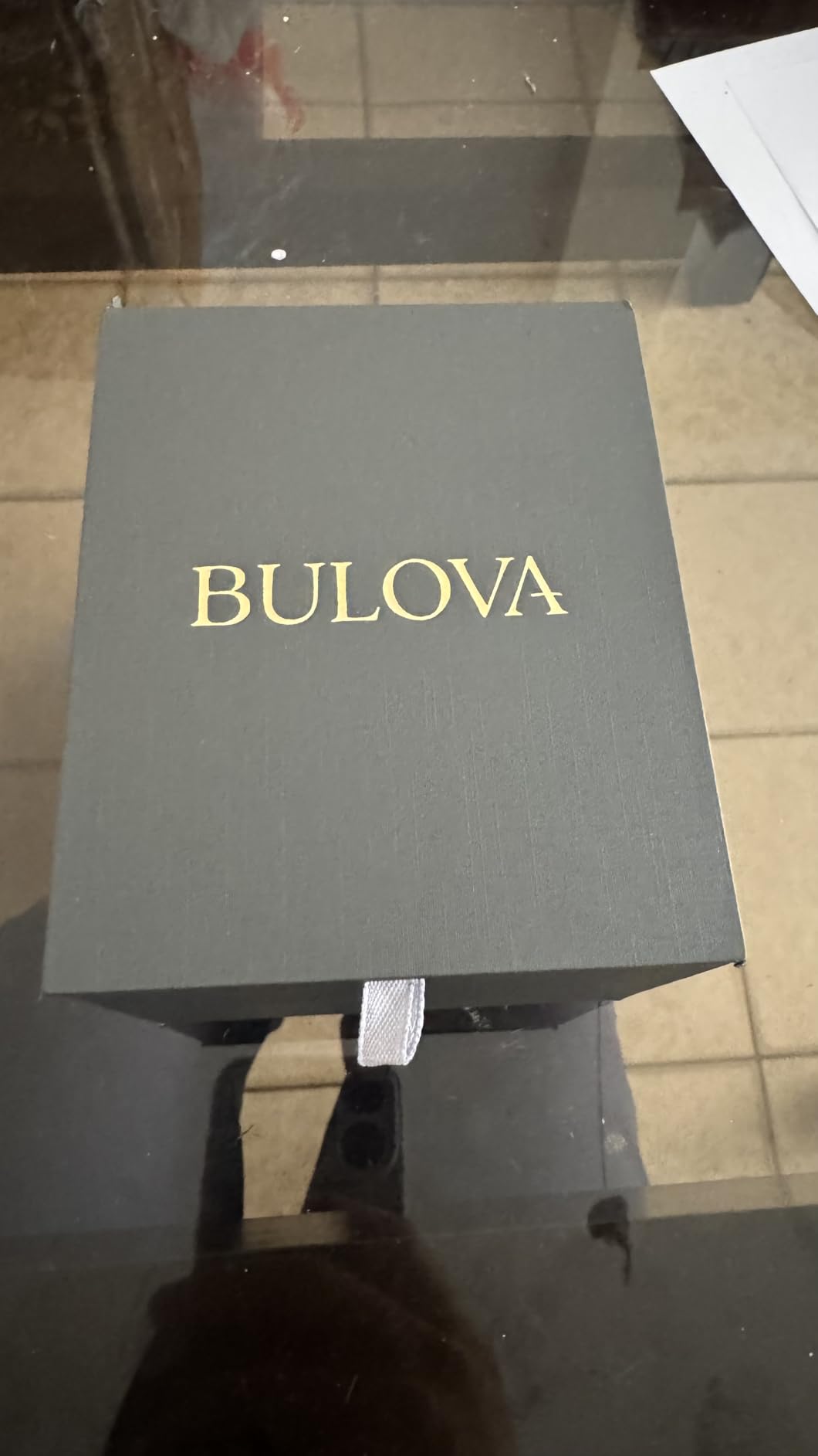 Bulova Men's 3-Hand Calendar Date Quartz Watch, Patterned Dial, 38mm, Style: 96B149 customer photo 1