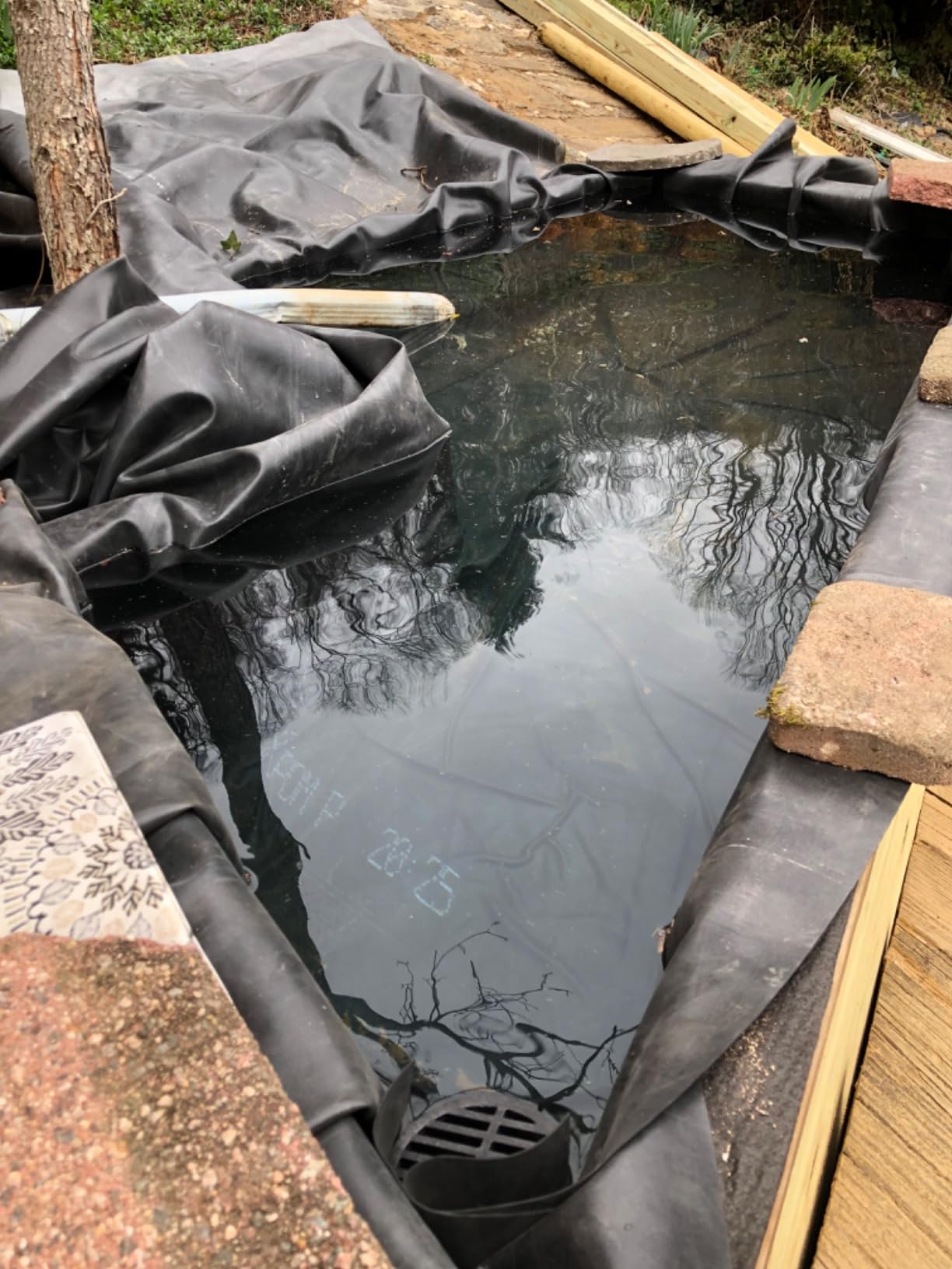15 x 15 Firestone 45 Mil EPDM Pond Liner customer photo 2