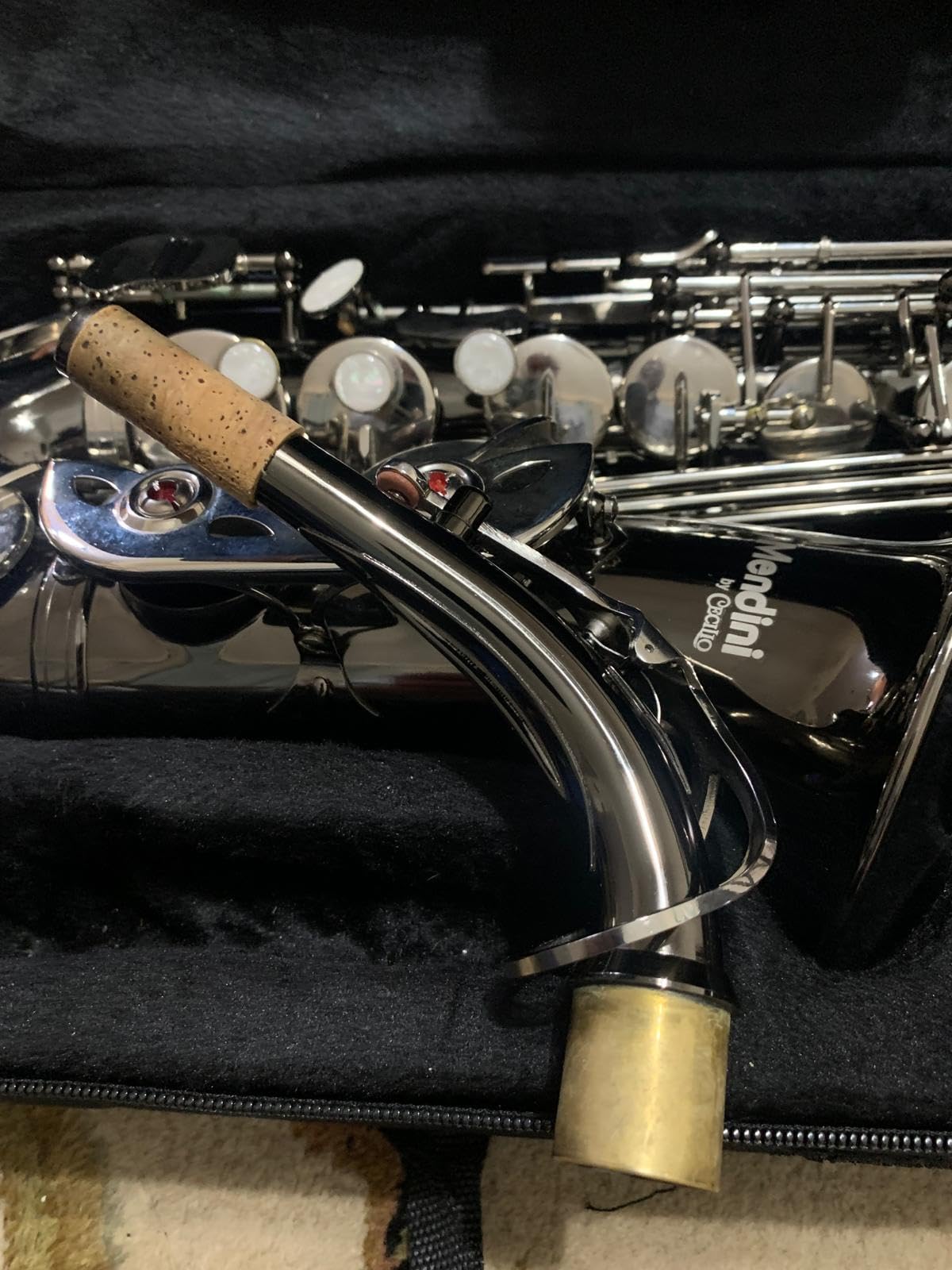 Mendini By Cecilio Eb Alto Saxophone Kit for Beginner - Black Silver customer photo 2