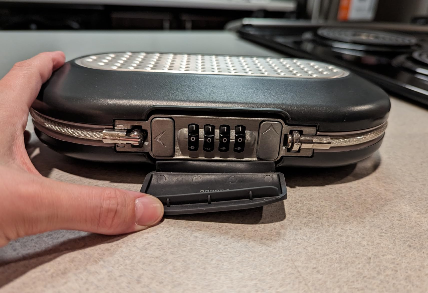 Master Lock Small Travel Safe with Cable, Gray Combination Lock Box, 5900D customer photo 2