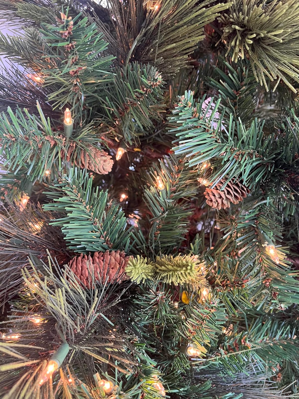 National Tree Company 6.5ft Pre-Lit Carolina Pine Artificial Christmas Tree customer photo 2