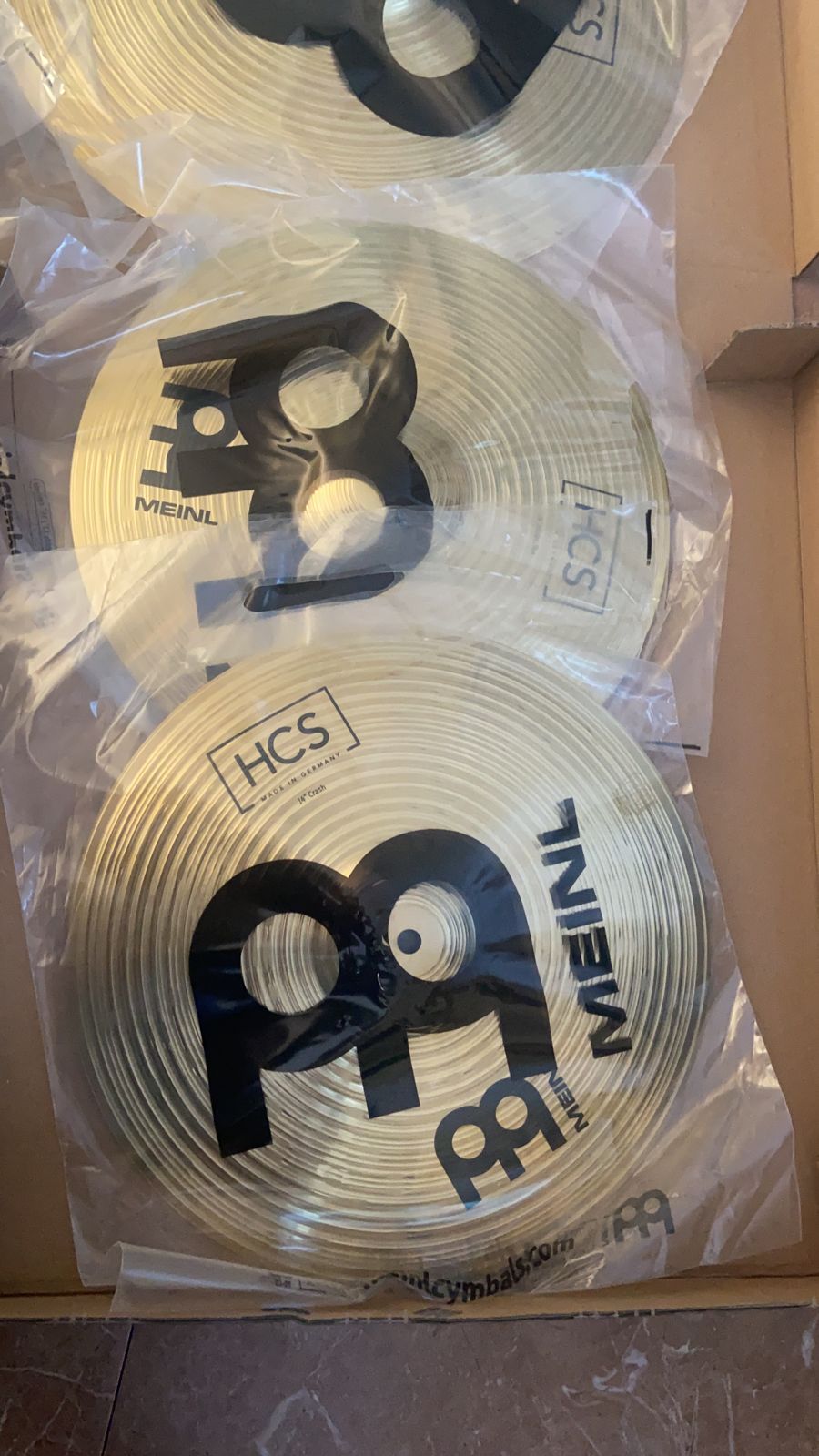 Meinl Cymbal Set Box Pack with 14” Hihats, 18” Crash/Ride, Plus a FREE 14” Crash – HCS Traditional Finish Brass – Made In Germany, TWO-YEAR WARRANTY (HCS1418+14C) customer photo 2