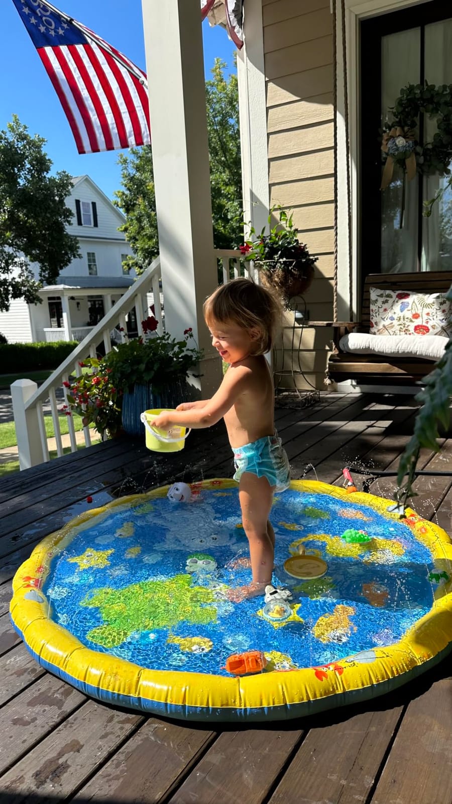 BANZAI 54In-Diameter Sprinkle & Splash Play Mat customer photo 2