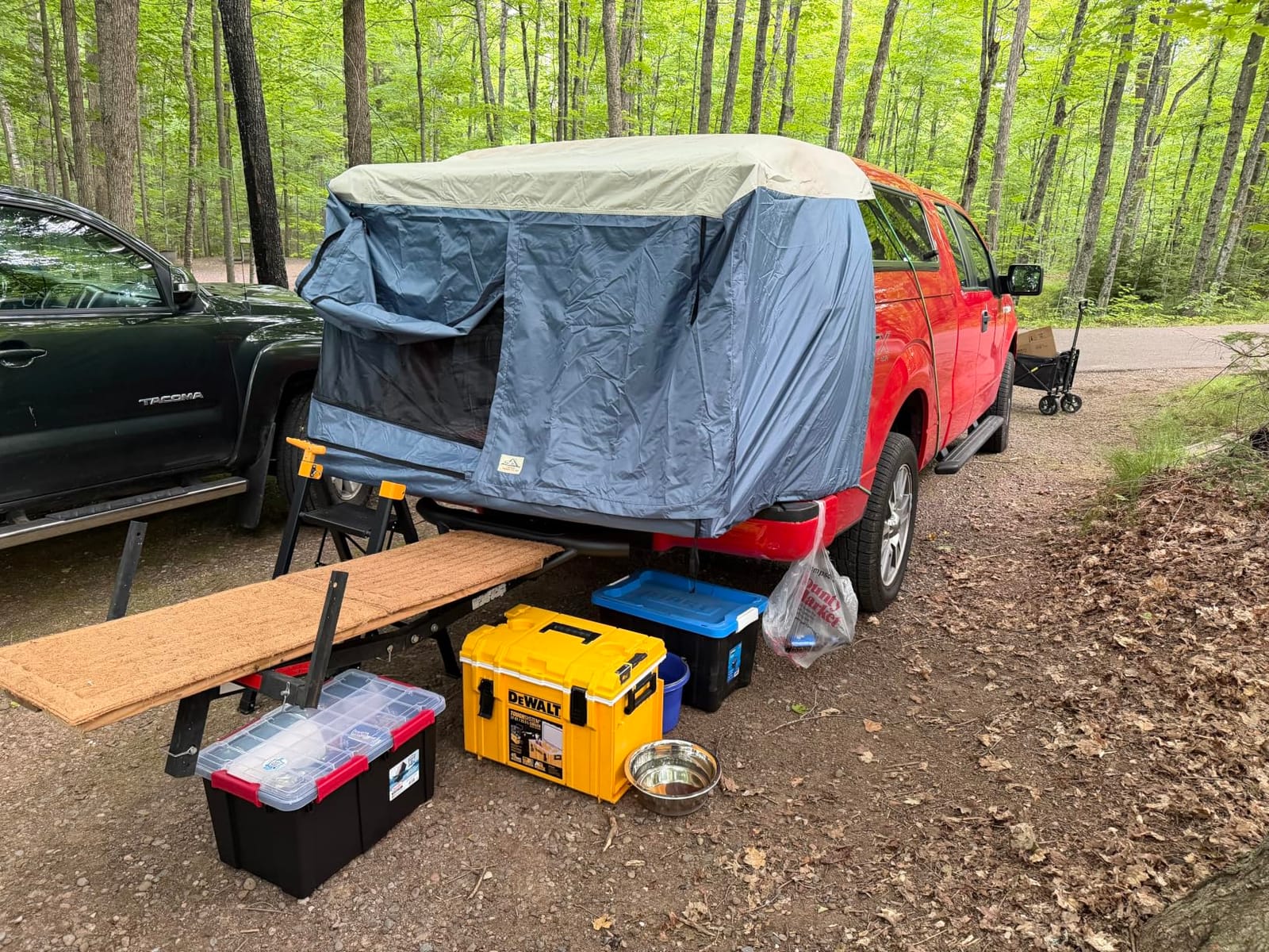 DAC Full-Size Truck Bed Tent for Caps– Fits Ford F-150, Chevy Silverado, Toyota Tundra, Tacoma (2005+), Tailgate ≥ 58
