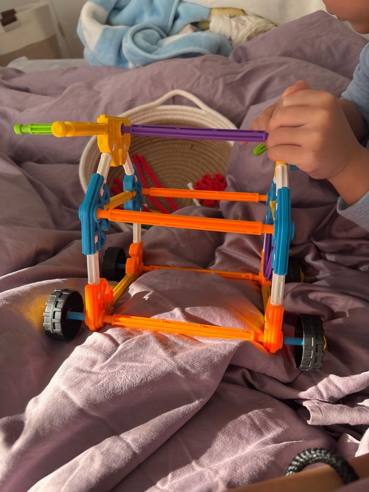 KID K'NEX - Build A Bunch Set ‚ 66 Pieces, Preschool STEM Building, Kid Construction Set, Creative Play‚ Ages 3+ customer photo 2