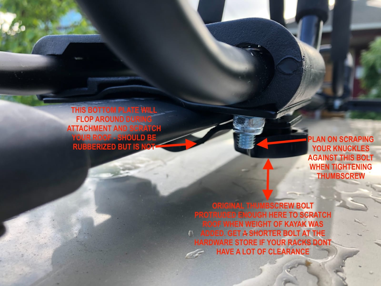 TMS Kayak Roof Racks for 2 Kayaks - Dual Universal Fit Carriers Include Two Sets of Straps for Cars, Trucks and SUVs - Easy to Mount J-Bar Style Carriers for Kayaks Canoes Paddleboards and Surfboards customer photo 1