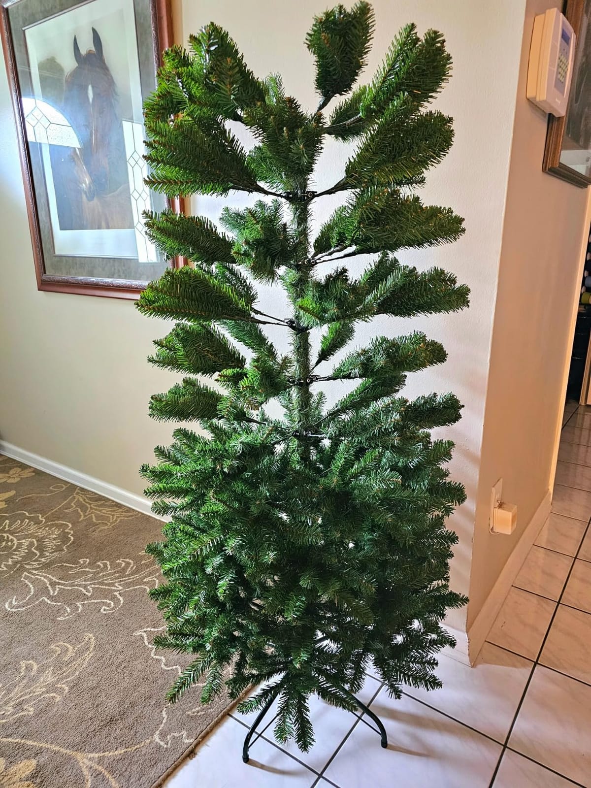 National Tree Company 7.5ft Unlit Kingswood Fir Slim Christmas Tree customer photo 2
