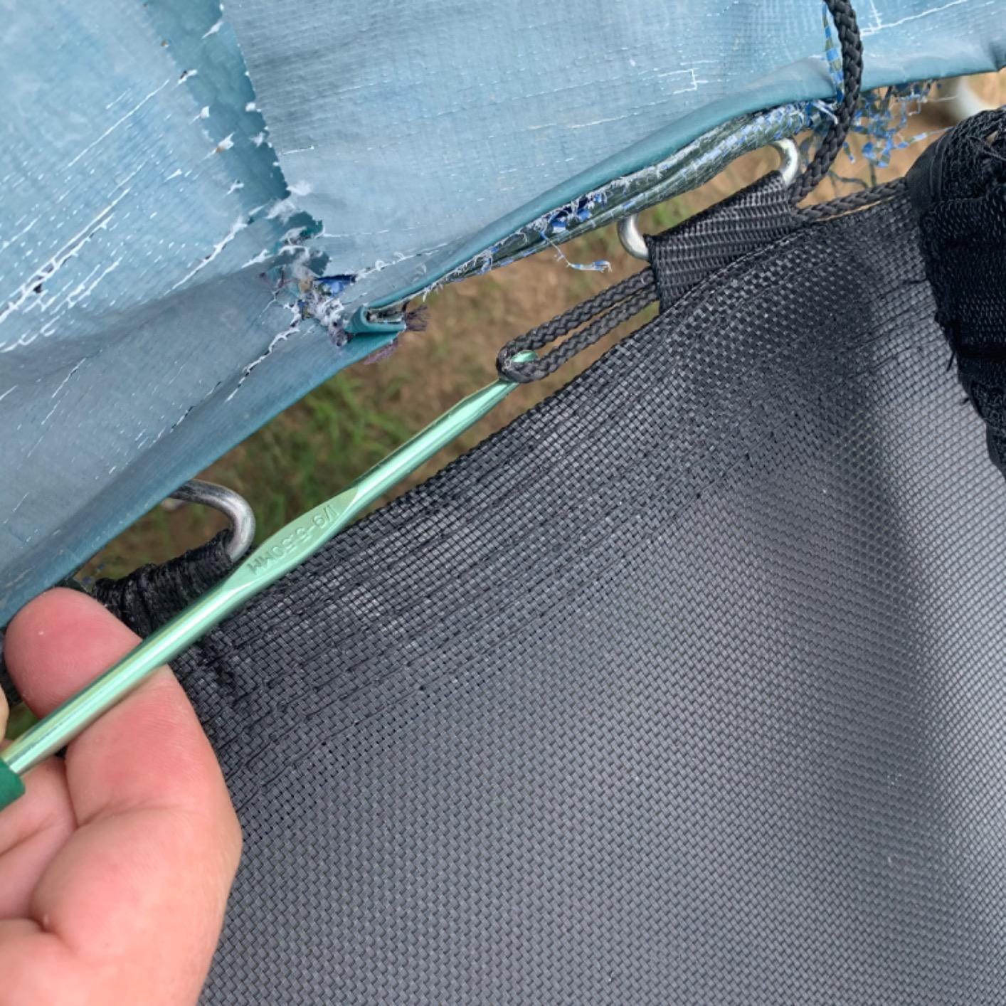 Replacement Trampoline Safety Net Enclosure - for 12ft 14ft 15ft Skywalker, Bounce Pro, AirZone, JumpZone, Walmart, and Many More - Breathable, Tear and Weather-Resistant customer photo 2