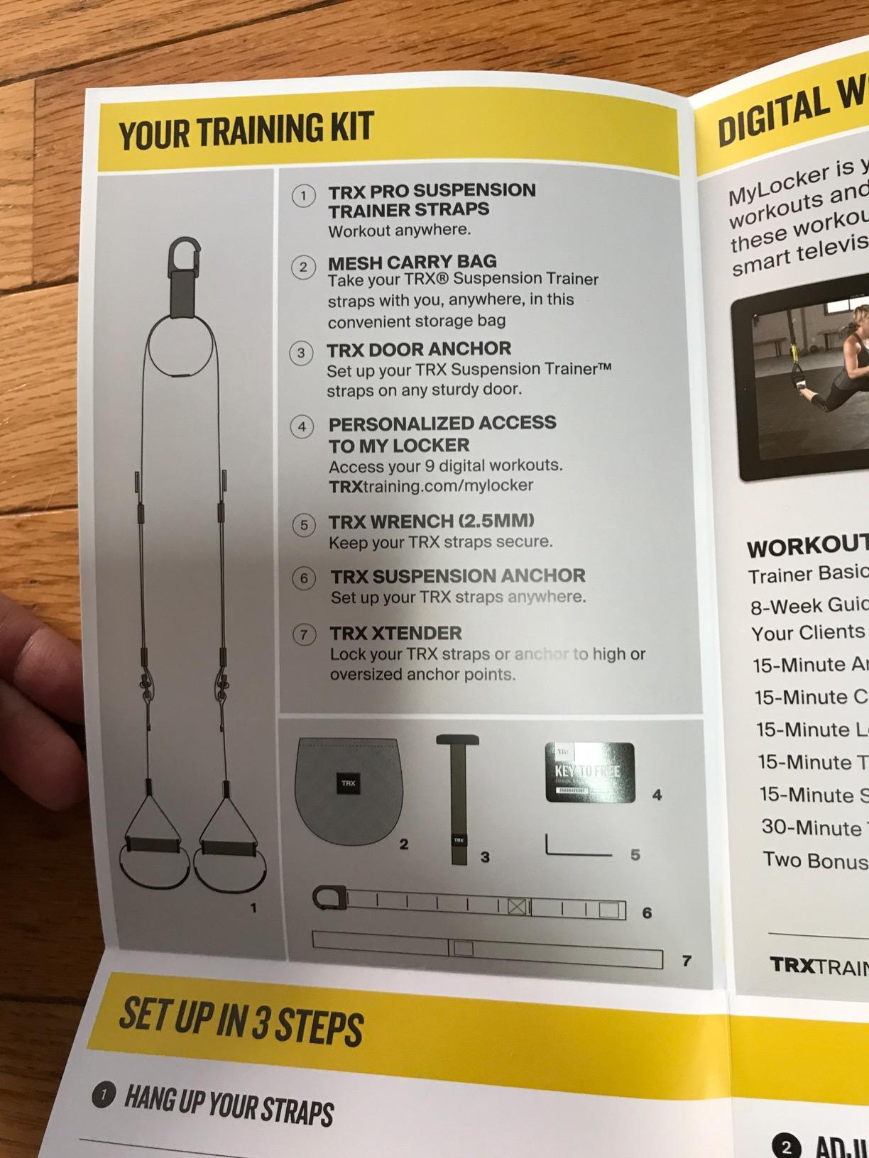 TRX Pro3 Home Gym System – Professional-Grade Suspension Trainer for Strength Training, HIIT, Cardio & Full-Body Workouts, Durable Design with Indoor & Outdoor Anchors customer photo 1