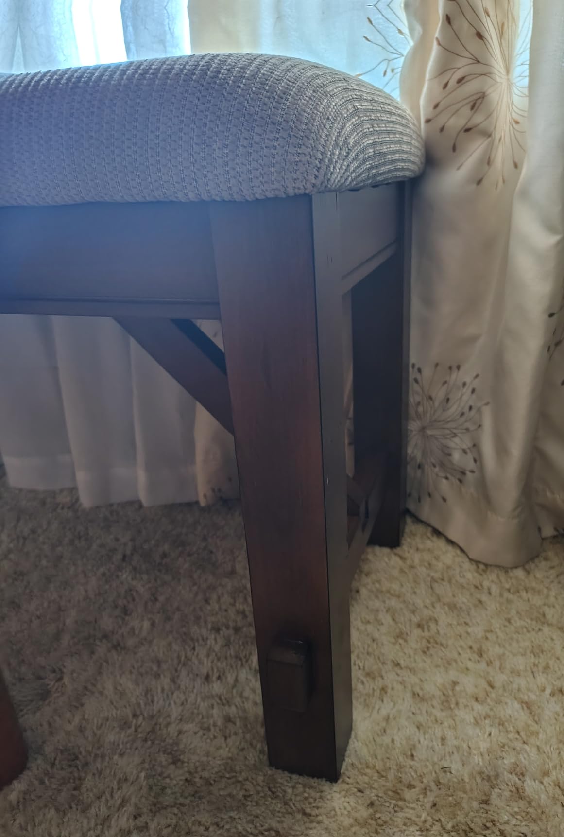 Powell Company Kraven Dining Bench, Hazelnut 60