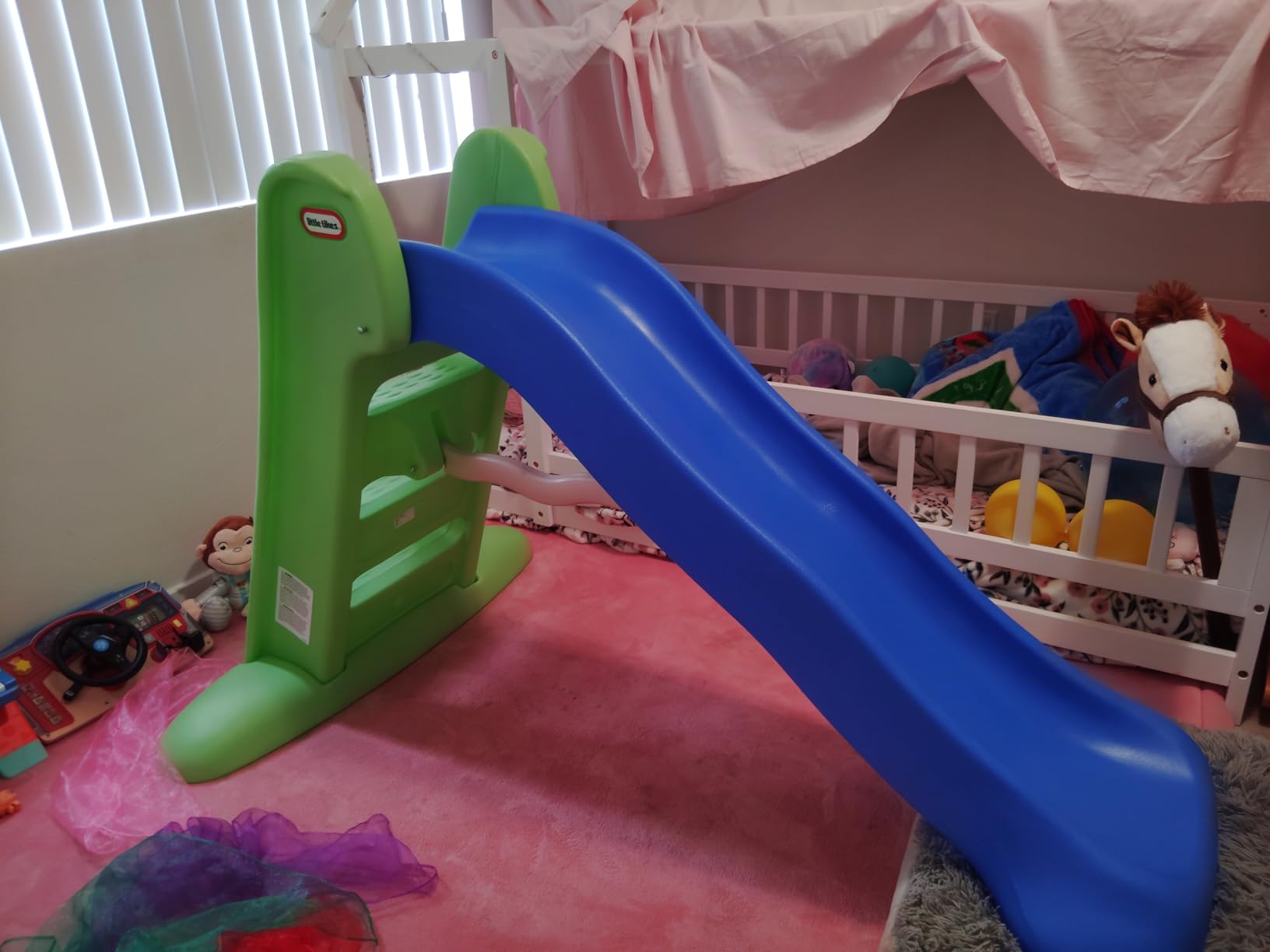 Little Tikes Easy Store Large Slide , Blue/Green customer photo 2