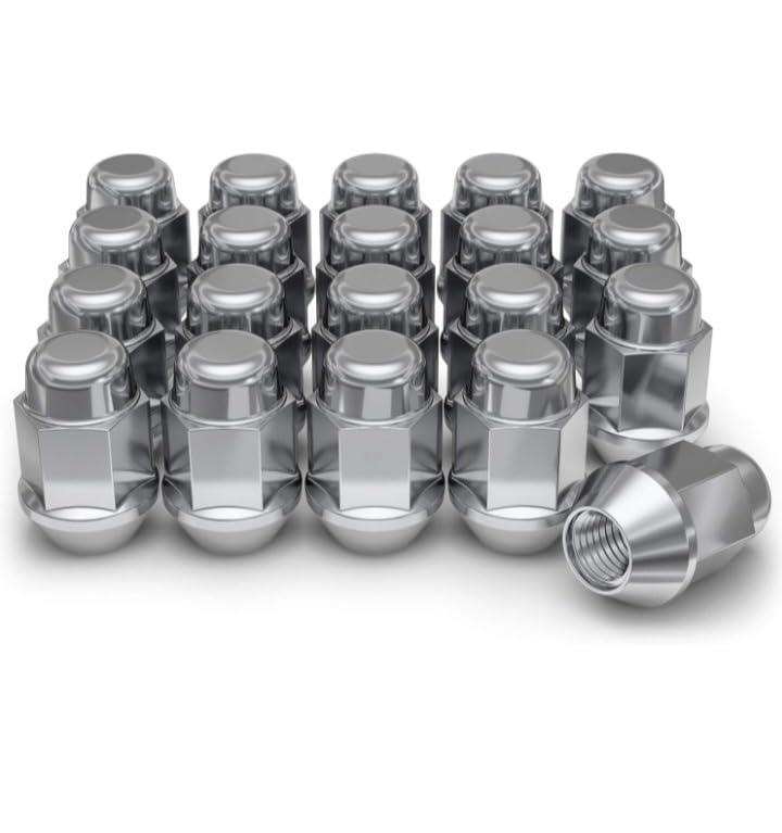 White Knight M12x1.50 Bulge Acorn Lug Nuts for Selective Aftermarket and Factory Wheels, Easy to Install, Durable Carbon Steel with Stylish Triple Layered Chrome Finish - 1707S-20AM (20 Pack) customer photo 1