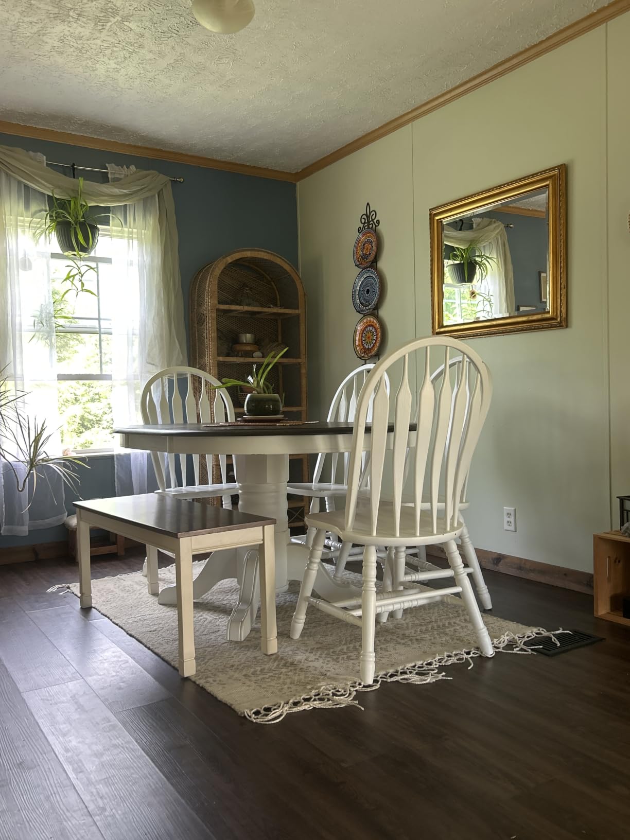 Signature Design by Ashley Whitesburg Cottage Rectangular Dining Bench, Brown & Antique White customer photo 2