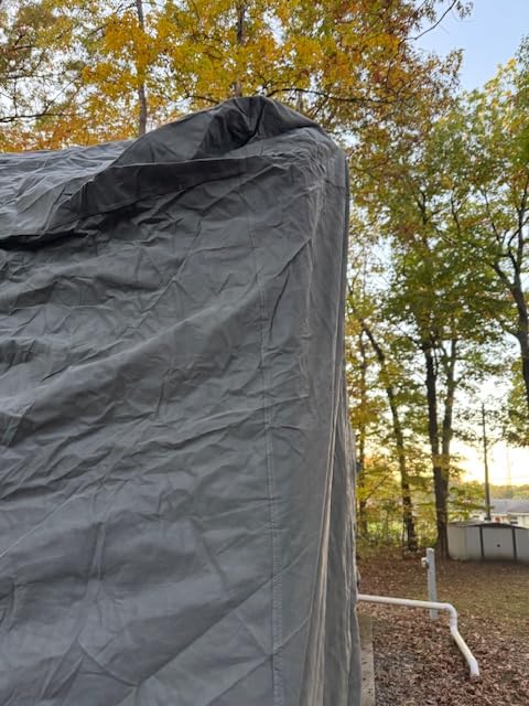 Leader Accessories Windproof 27-30 ft Travel Trailer RV Cover Extra Thick | Heavy-duty 7-ply Camper Cover, Snowproof, Ripstop All Weather Protection, With 4 Tire Covers, Windproof Straps customer photo 2