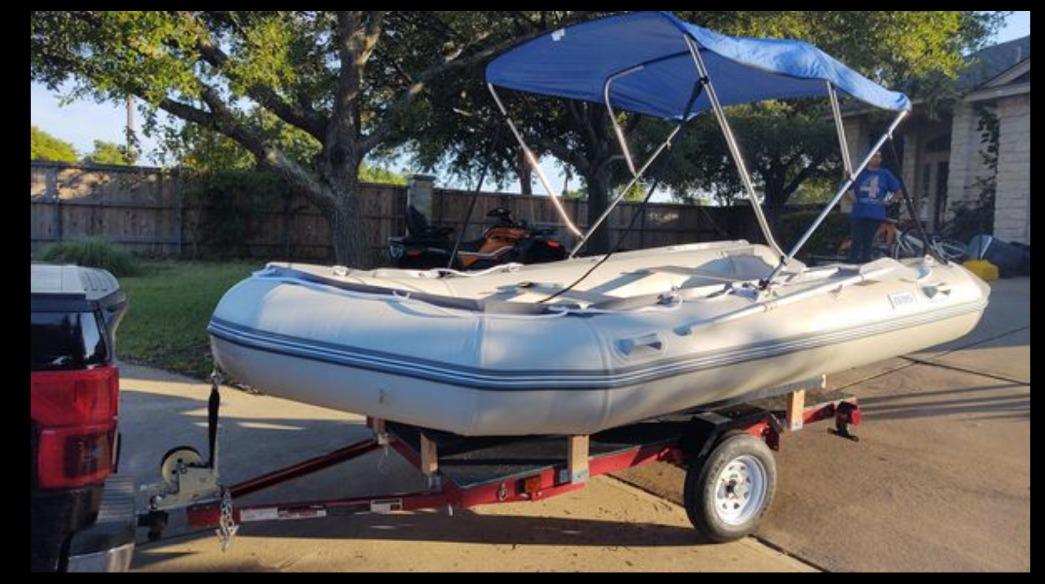 BRIS 14.1 ft Inflatable Boat Inflatable Rescue & Dive Inflatable Raft Power Boat customer photo 1