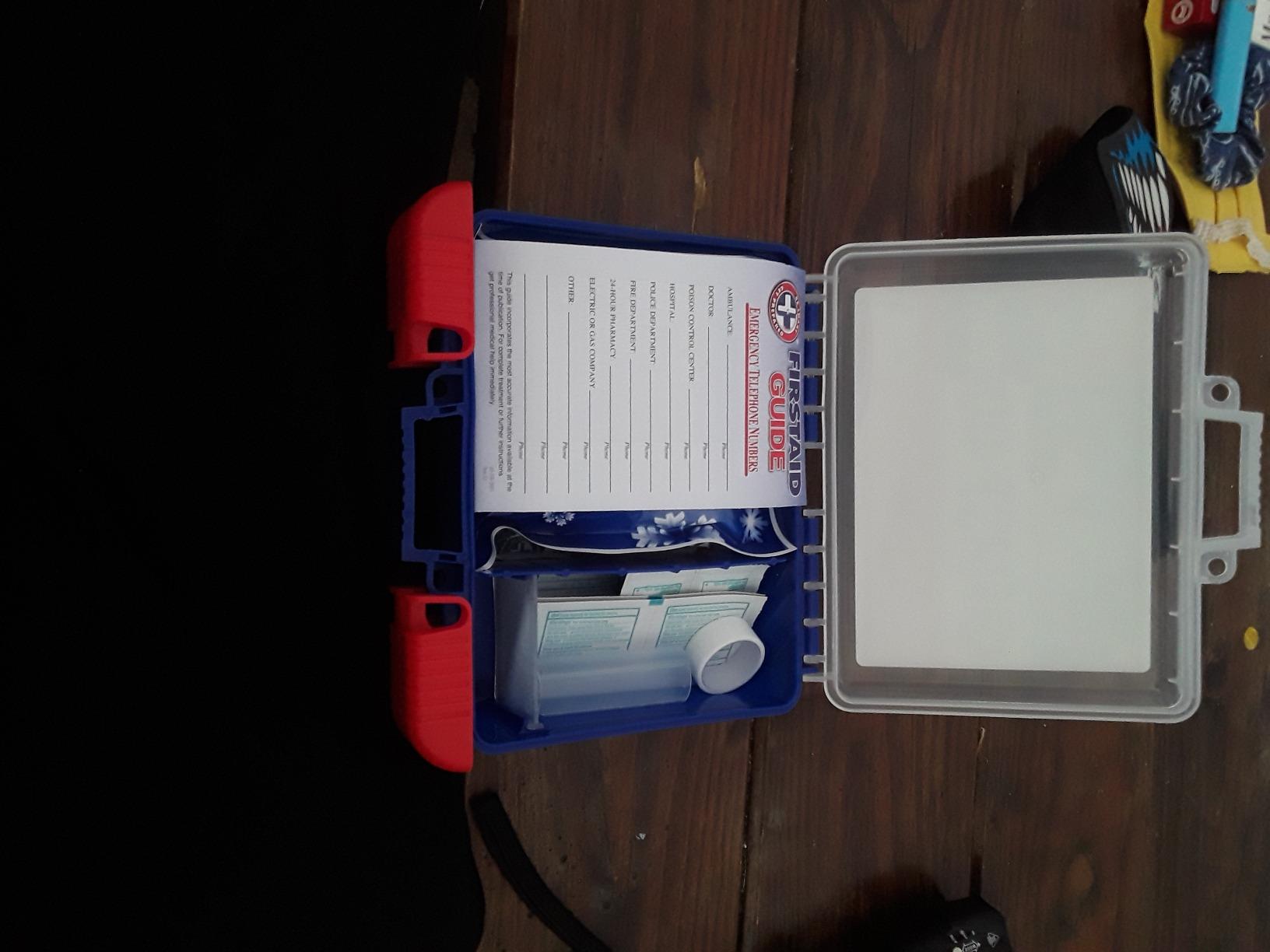 Be Smart Get Prepared 110 pc First Aid Kit: Clean, Treat, Protect Minor Cuts, Home, Office, Car, School, Business, Travel, Emergency, Outdoor, Camping & Sports, FSA/HSA (Packaging may vary) customer photo 1