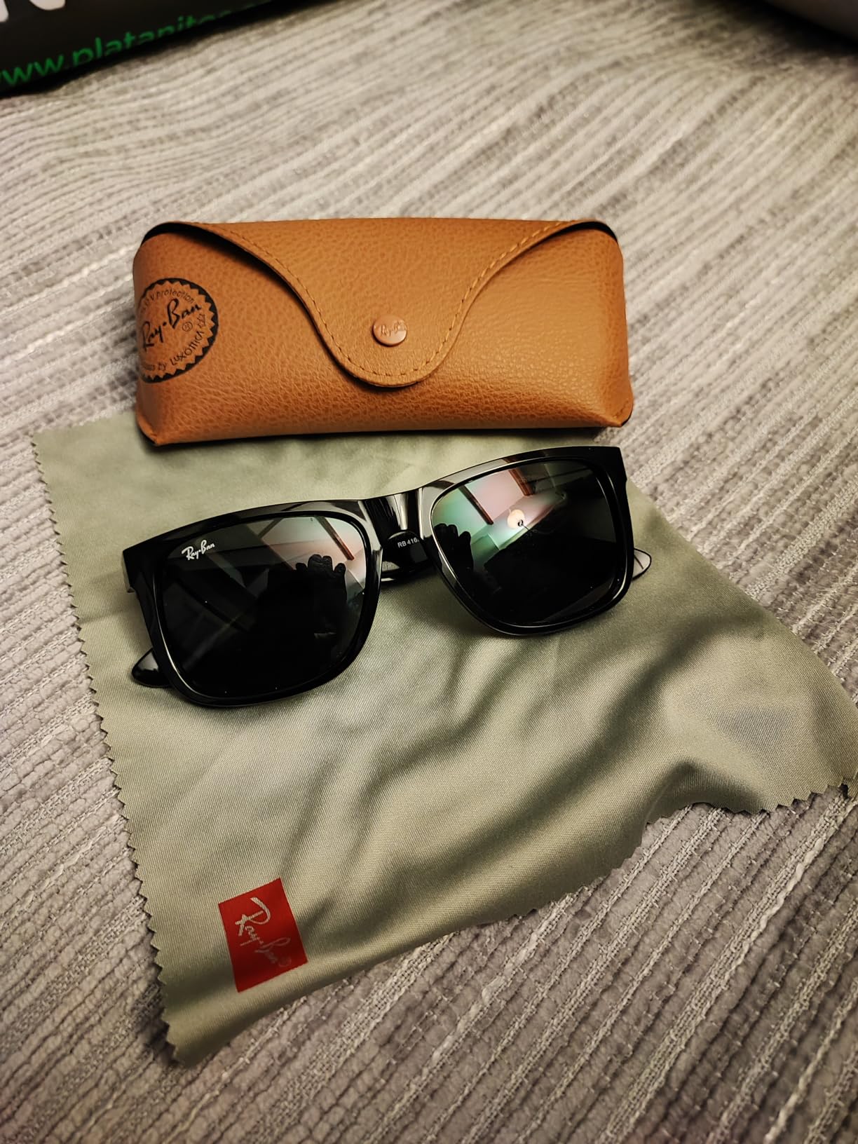 Ray-Ban RB4165 Justin Classic Square Sunglasses for Men for Women customer photo 2