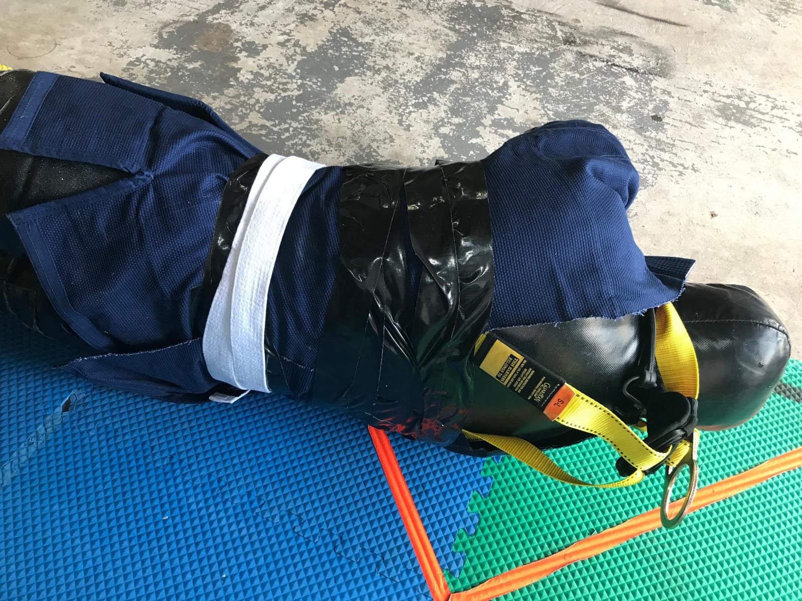 Combat Sports Legged Grappling Dummy – 35 to 140 lb Nylon Training Partner for MMA, Jiu-Jitsu, Wrestling, Takedowns, Throws, Submissions & Striking | Reinforced vinyl nylon build, realistic leg design for takedowns throws submissions, 35-140 lb options, solo training customer photo 1