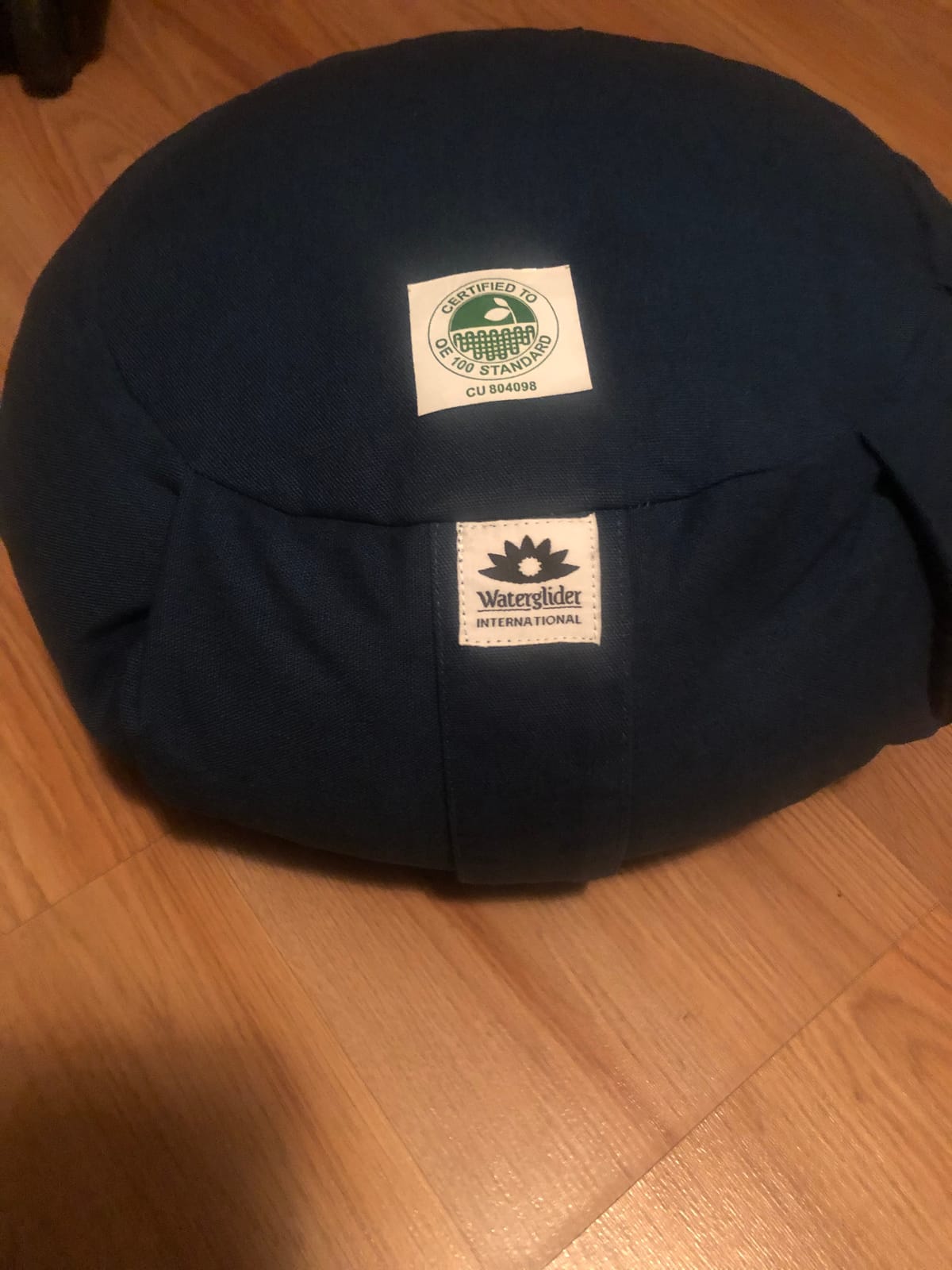 Meditation Cushion, Round, Buckwheat Husk Filled, Floor Pillow or Cushions, Yoga Seat, Zafu, Made in the USA customer photo 2