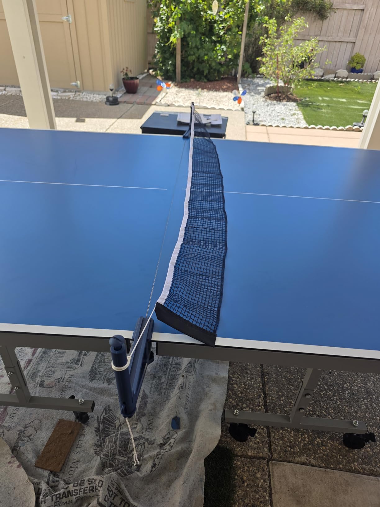 JOOLA NOVA Outdoor Ping Pong Table with Waterproof Table Tennis Net Set - Quick Assembly - All Weather Aluminum Composite Surface - Tournament Quality - Indoor & Outdoor Compatible customer photo 1
