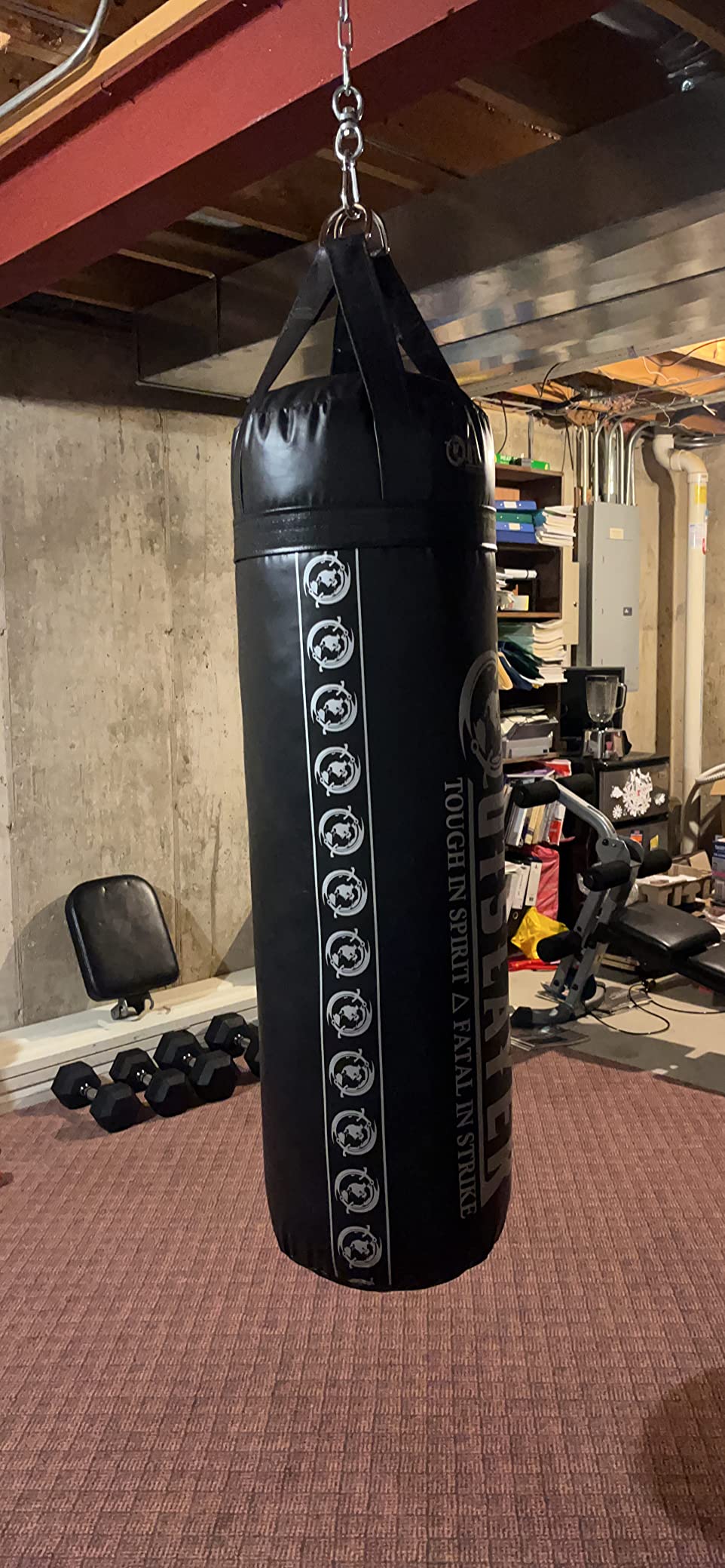 Outslayer 80 Pound Filled Punching Bag Boxing and MMA Made in USA customer photo 1