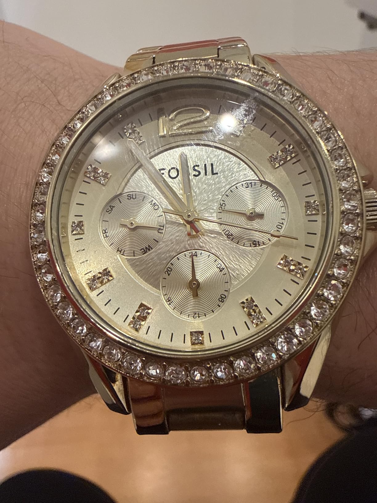 Fossil Women's Watch, Riley Quartz Stainless Steel Multifunction Watch for Women customer photo 1