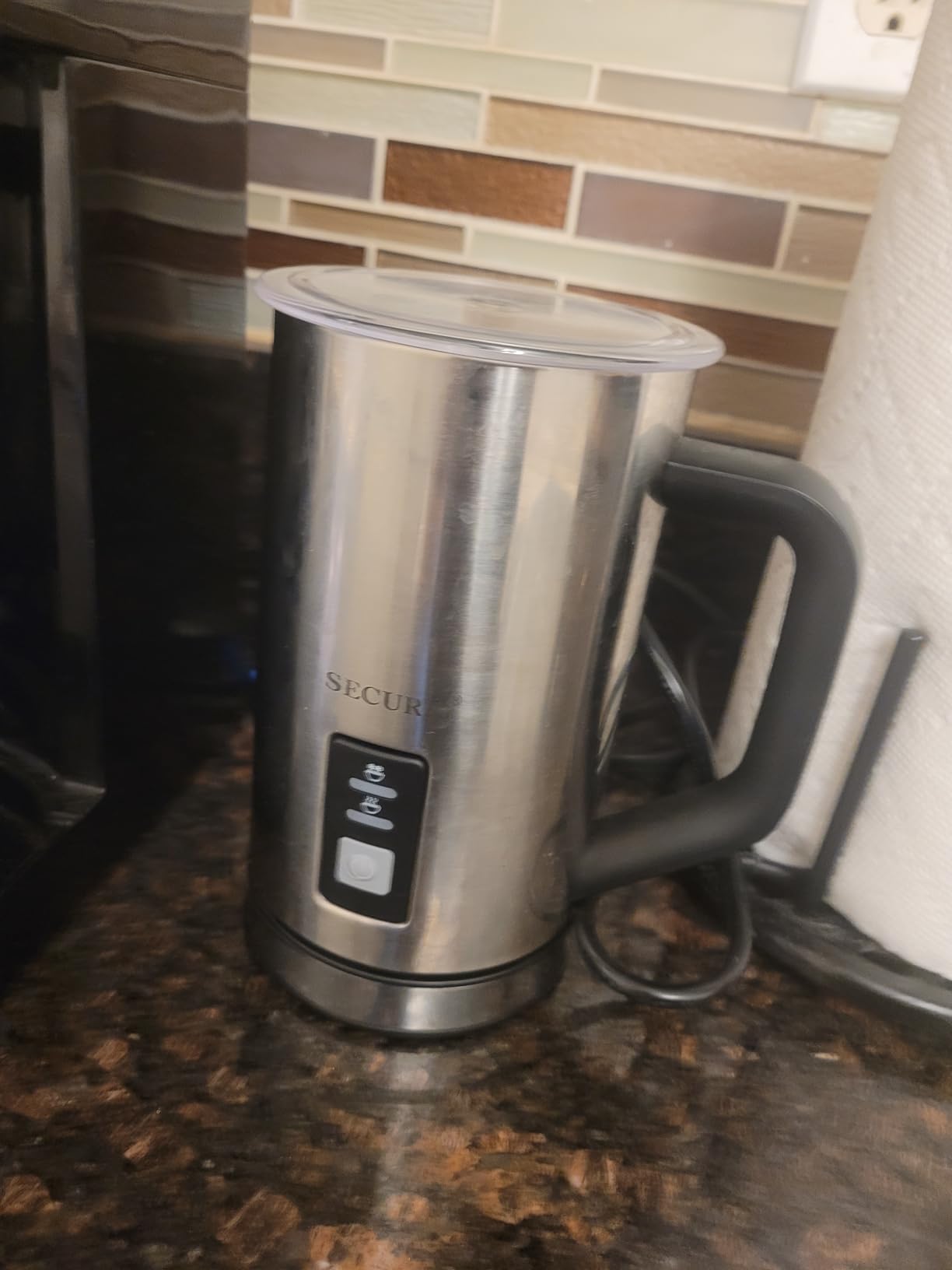 Secura Milk Frother, 8.4oz Automatic Hot/Cold Foam Maker, Stainless Steel customer photo 2